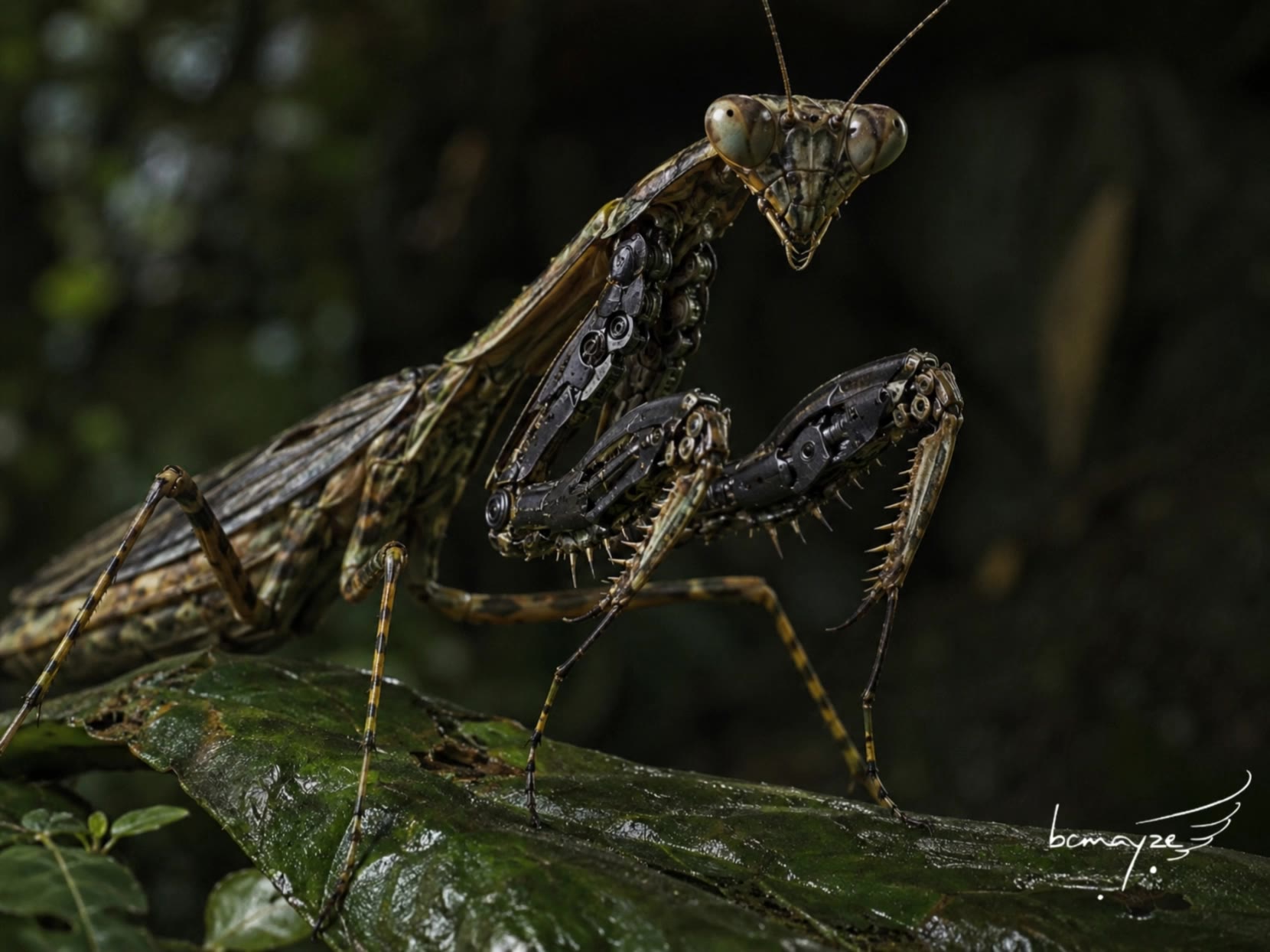 Cyber-Forelimbed Mantis  - new mantis skin AI video