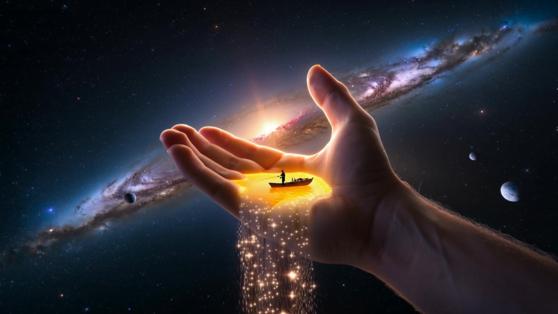 Surreale immagine di fantasia. - a mano sf AI video