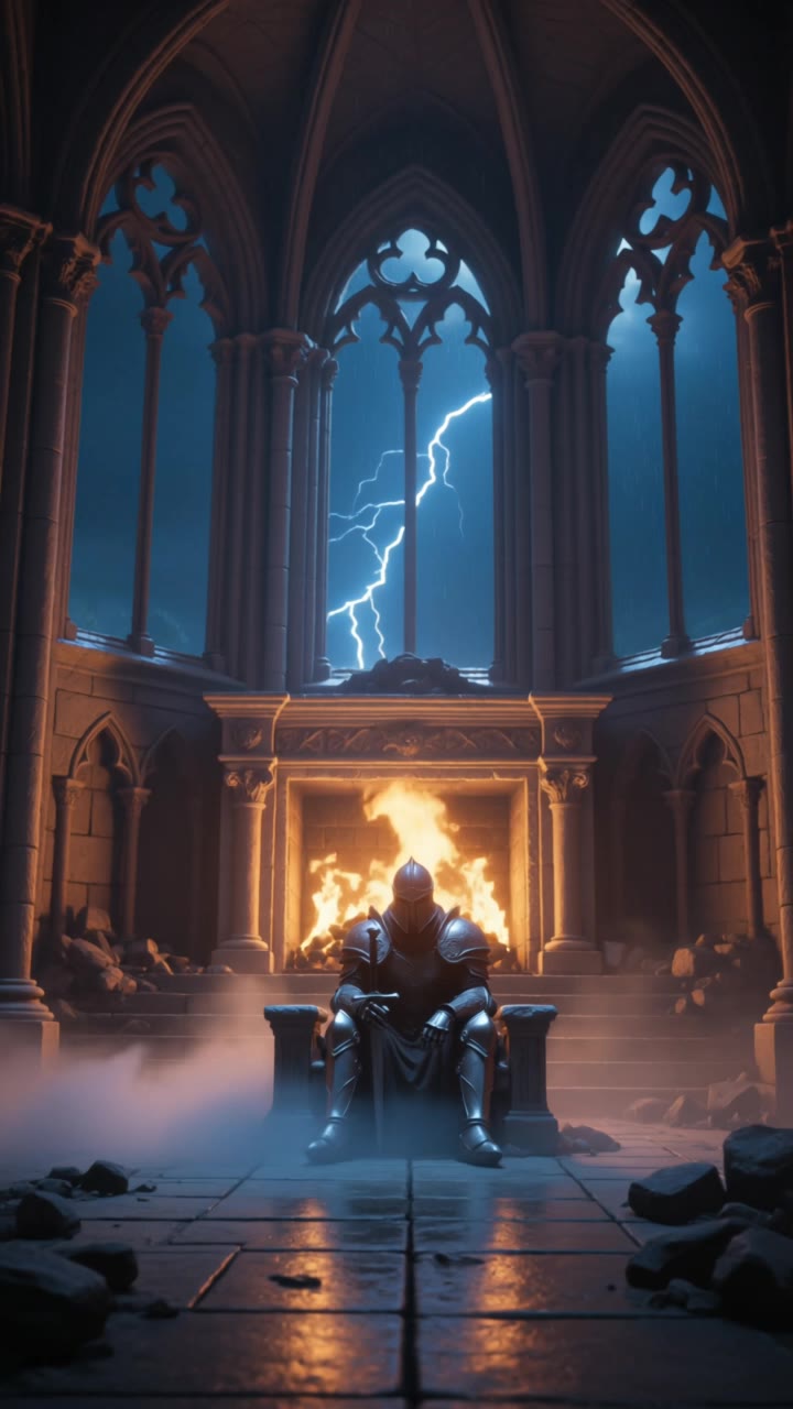 Kling AI work 310338700520124 - dark souls cinematic screenshot AI video