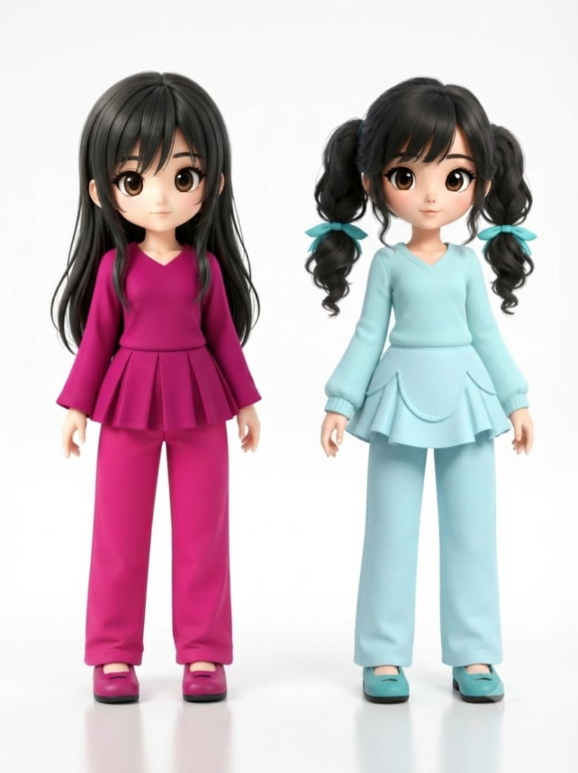 Kling AI work 317353982320457 - girl characters AI video