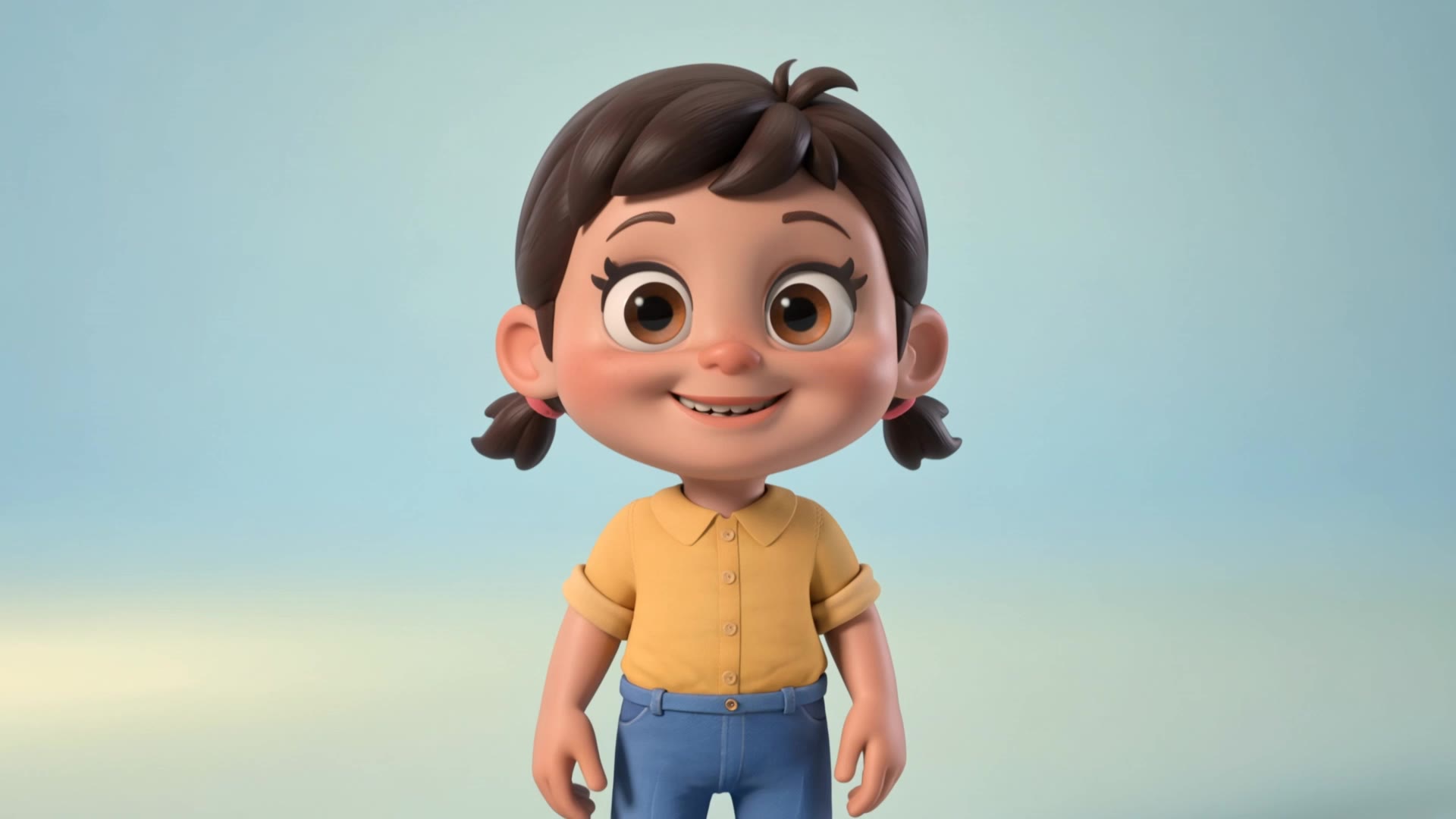Kling AI work 309746895504636 - female cartoon AI video