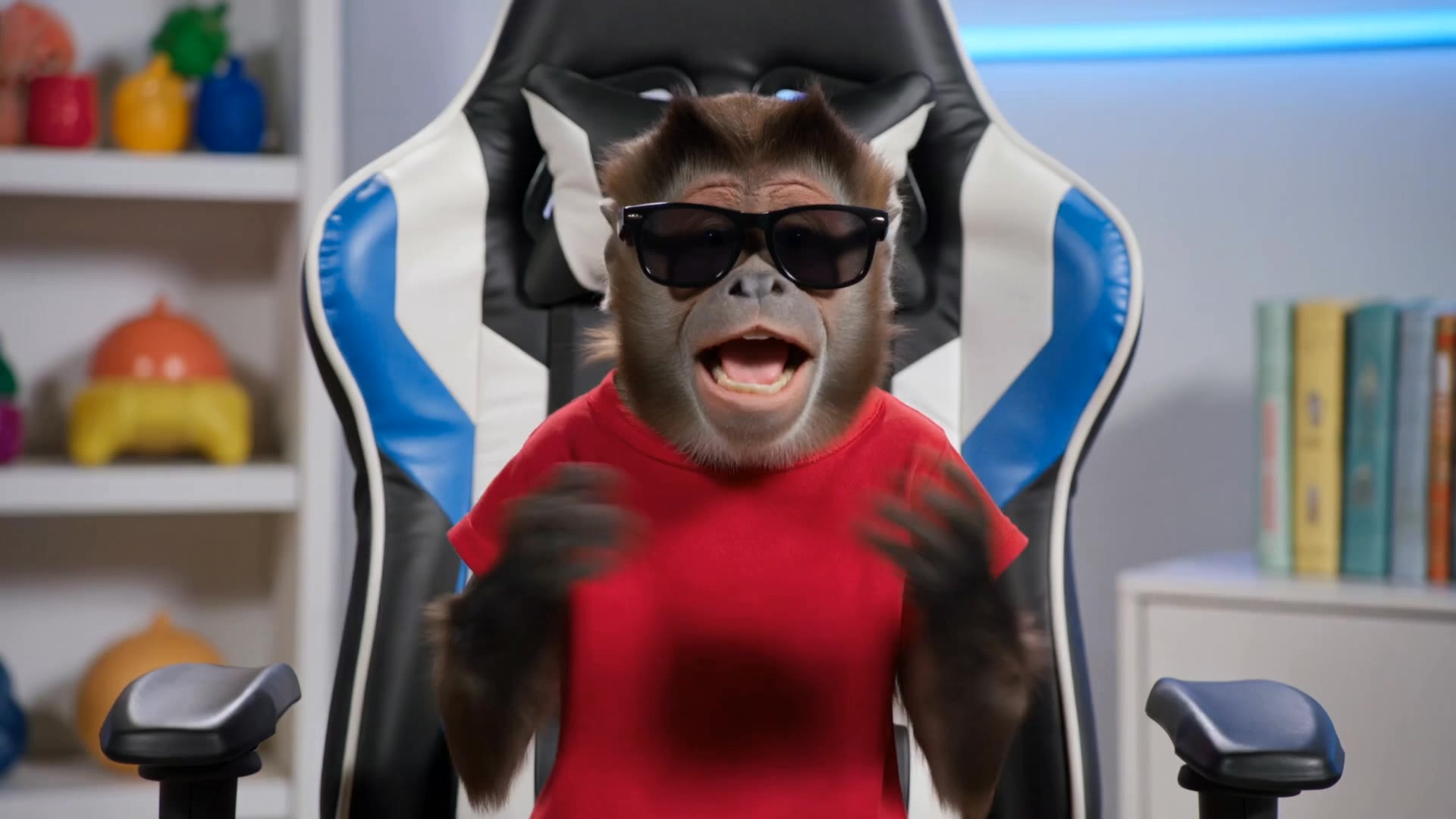 Kling AI work 319985150663817 - monkey style AI video