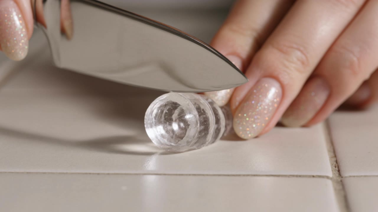 ASMR of cutting glass objects  - how to make asmr videos AI video