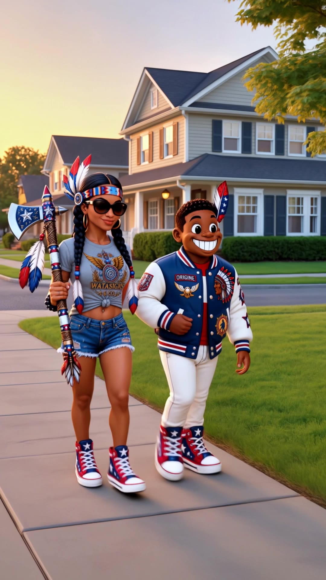 Kling AI work 310163020617883 - black male cartoon characters AI video