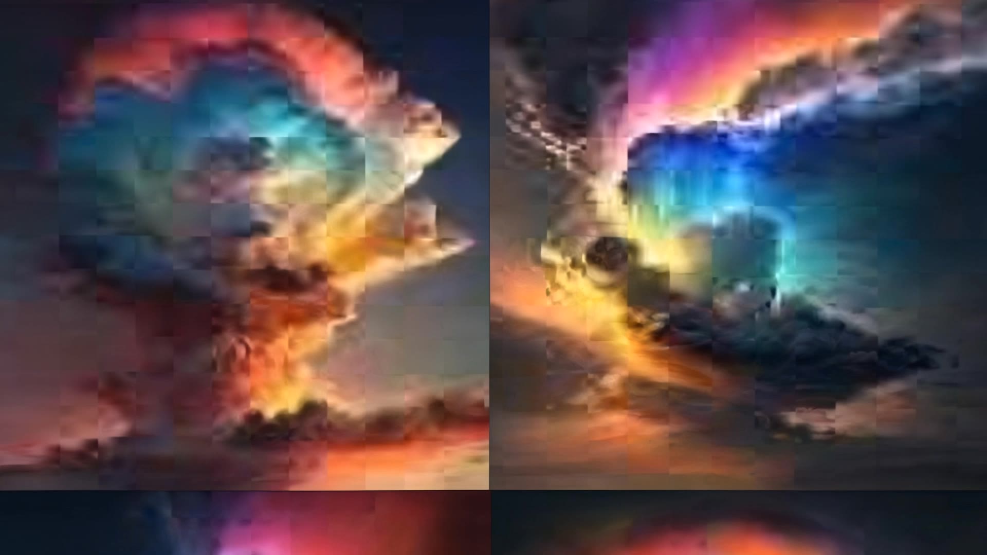 ASMR Colors Clouds - asmr girlfriend kissing AI video