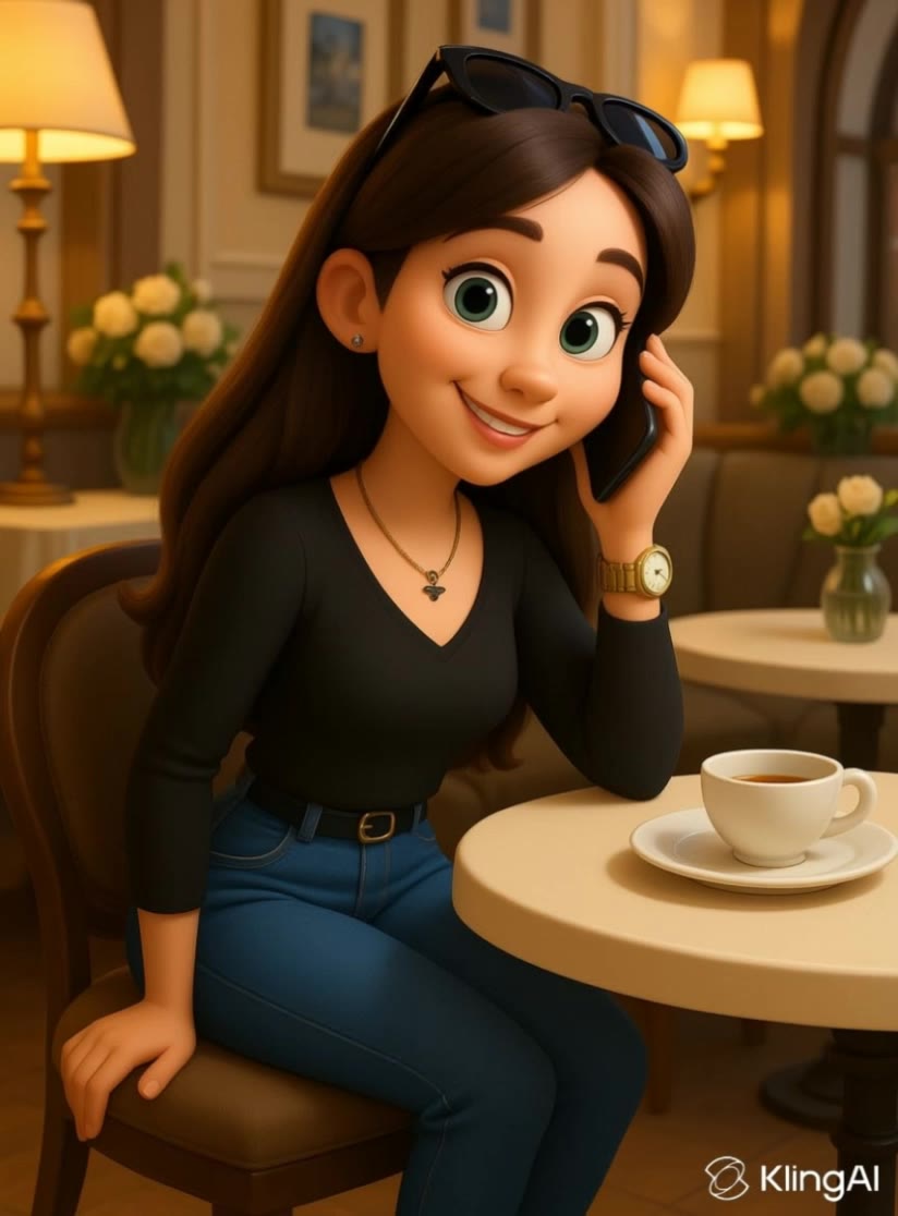 Kling AI work 318237431505618 - animated female characters AI video