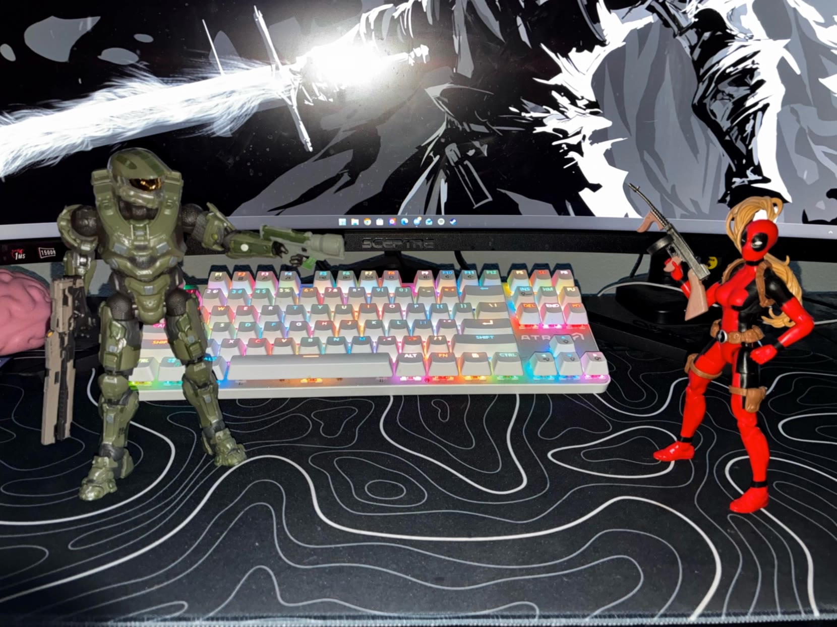 Action figures fight  - action figures ai AI video
