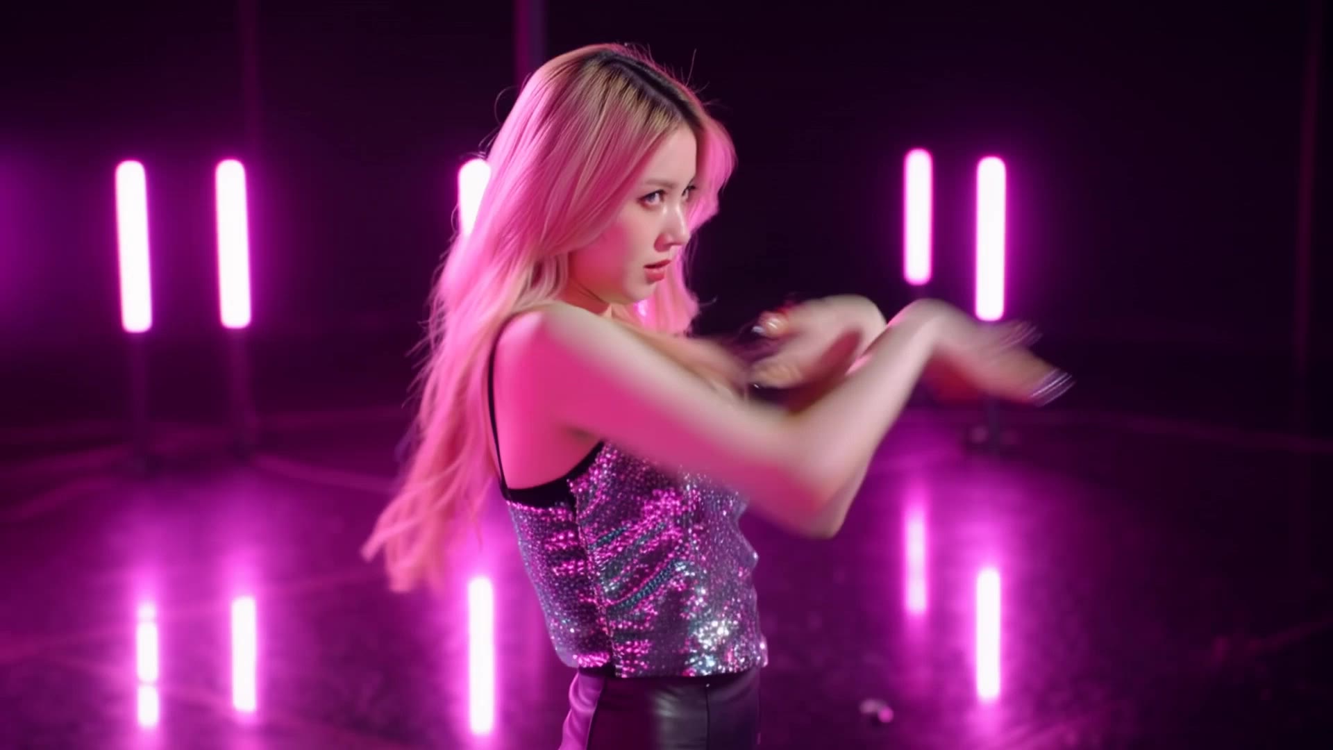 Neon Pulse - kpop outfit AI video