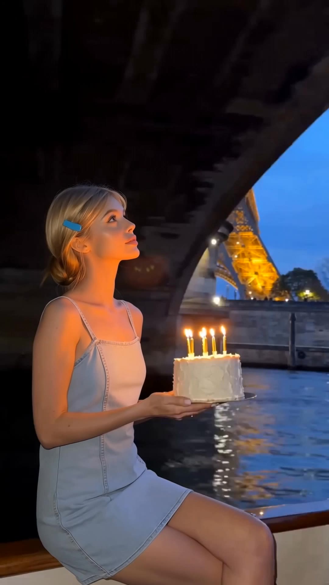 Birthday Celebration in Paris - remove objects from video AI video