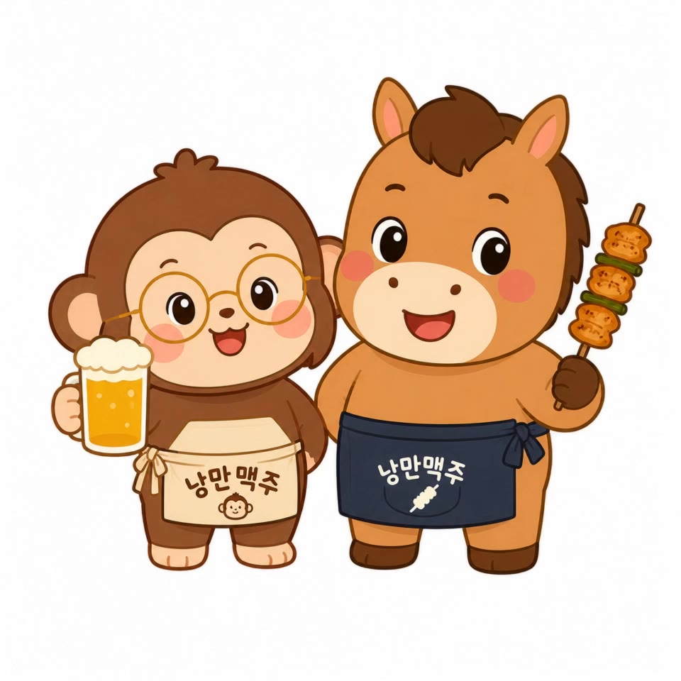 낭만맥주 - female cartoon AI video