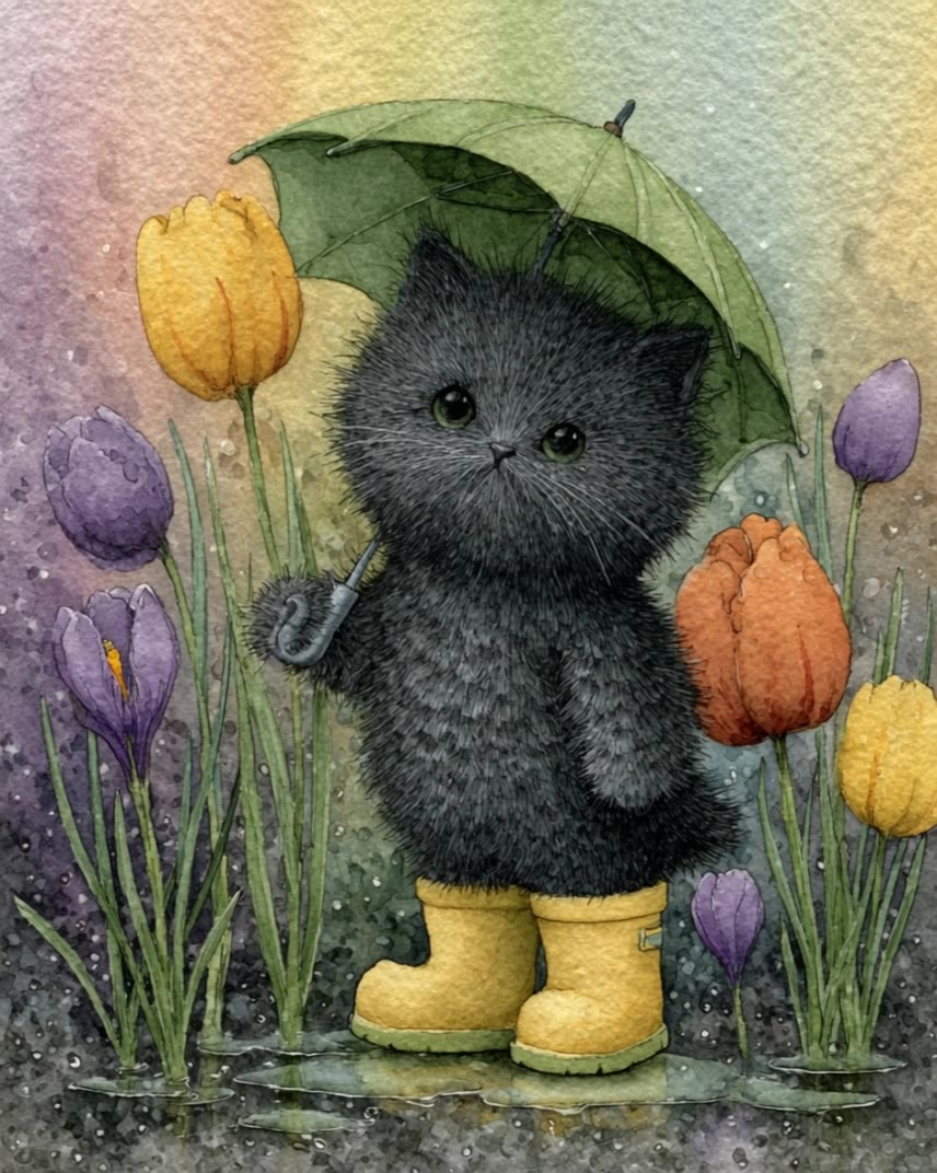 Kling AI work 311621566313947 - drawing of a raindrop AI video