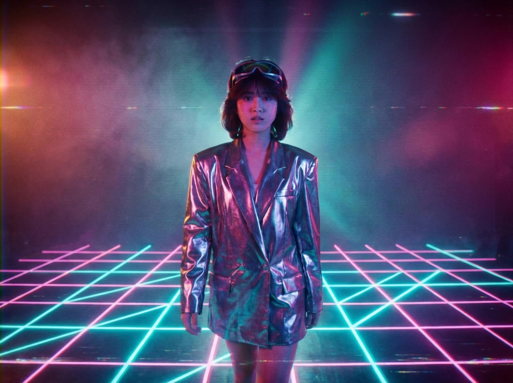 Neon Walk - neon football field AI video