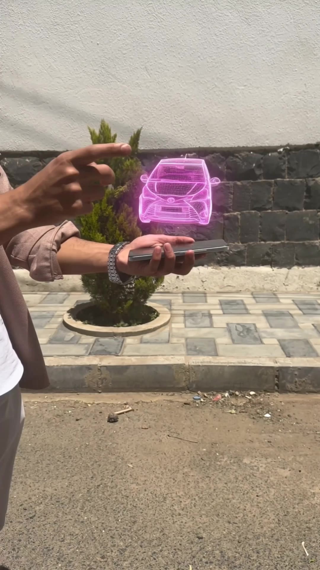 Kling AI work 309544901661545 - hologram video AI video