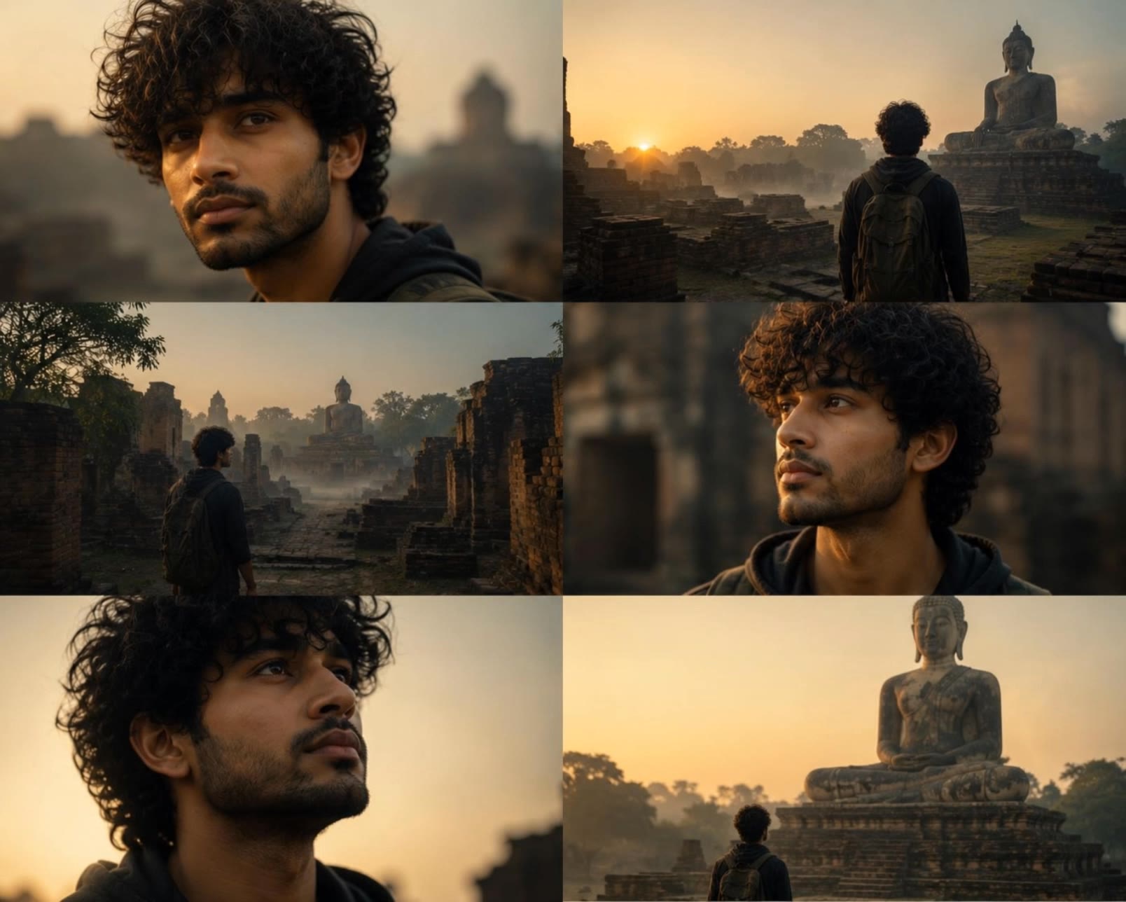 This is the story of Bihar  - black short curly natural hairstyles AI video