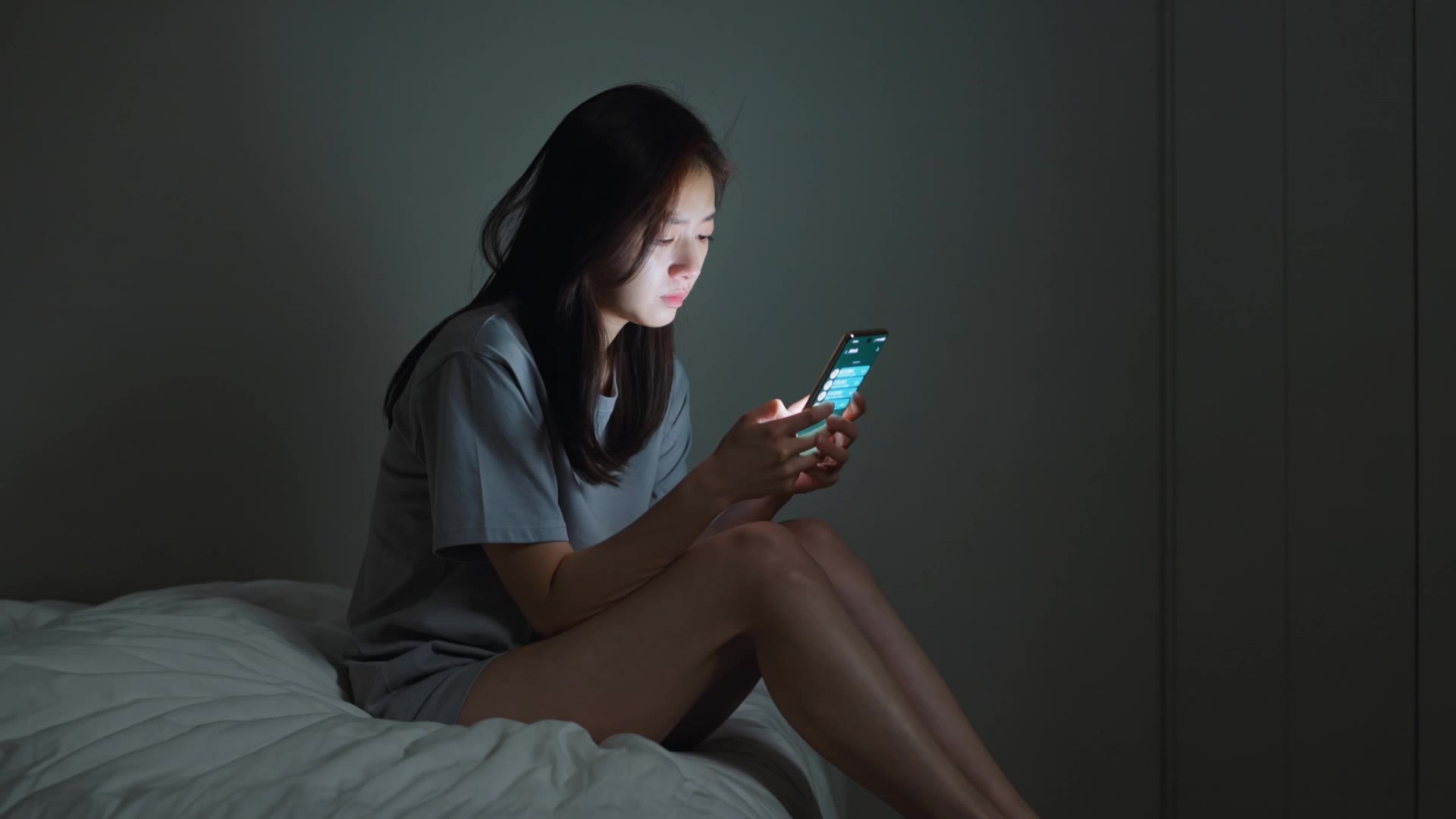 Kling AI work 307134758610702 - sad phone wallpaper AI video
