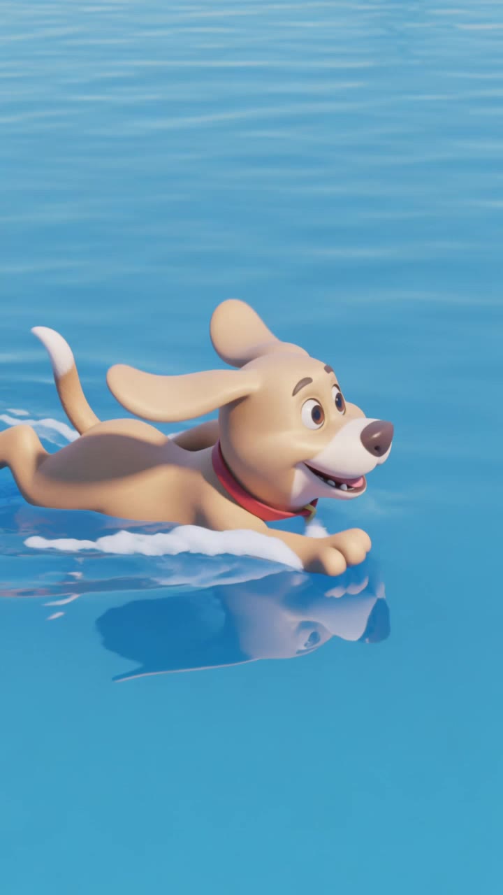 Kling AI work 308895397665228 - sloth swimming AI video