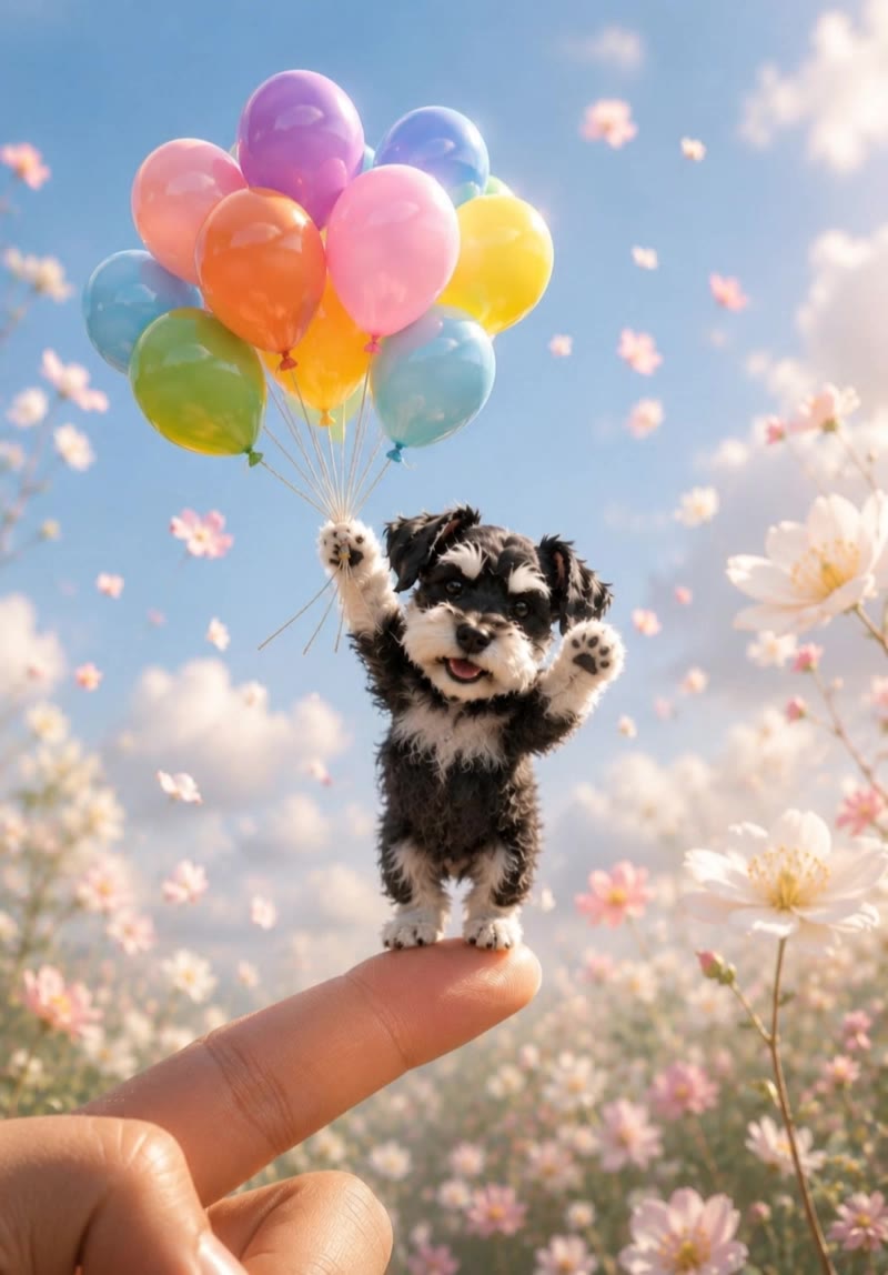 Kling AI work 311524170615865 - iridescent balloons AI video