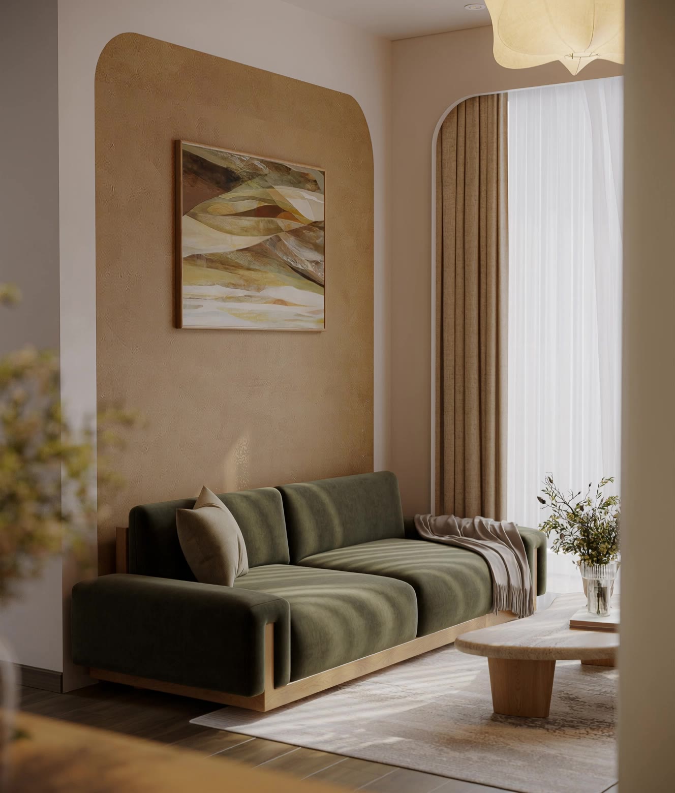 Interior Design - static texture AI video