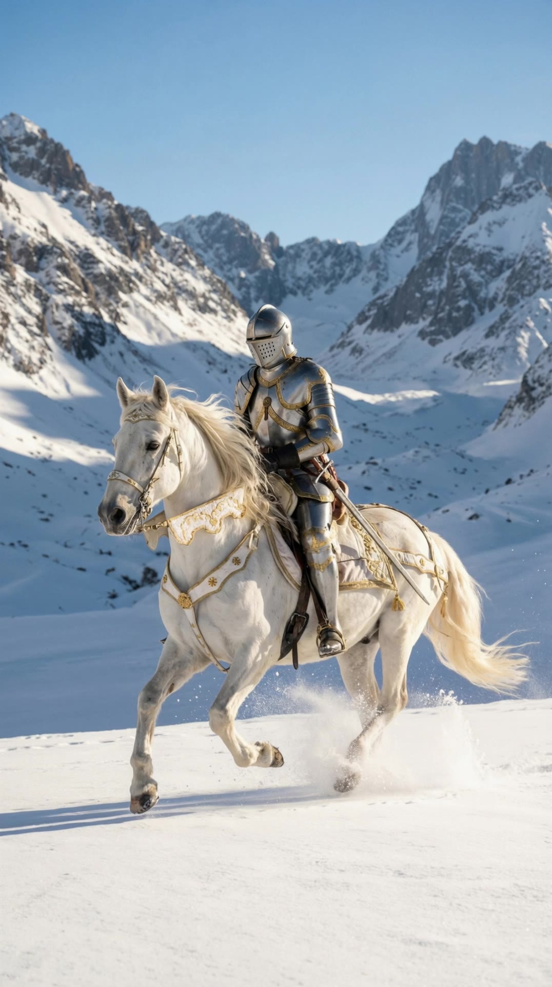 Winter Rider - rider canvas AI video
