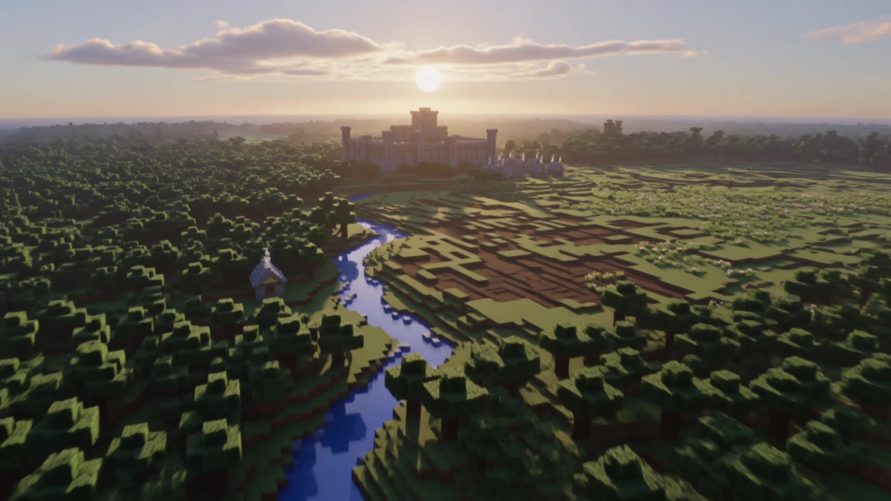 Kling AI work 316267443501355 - flies minecraft AI video