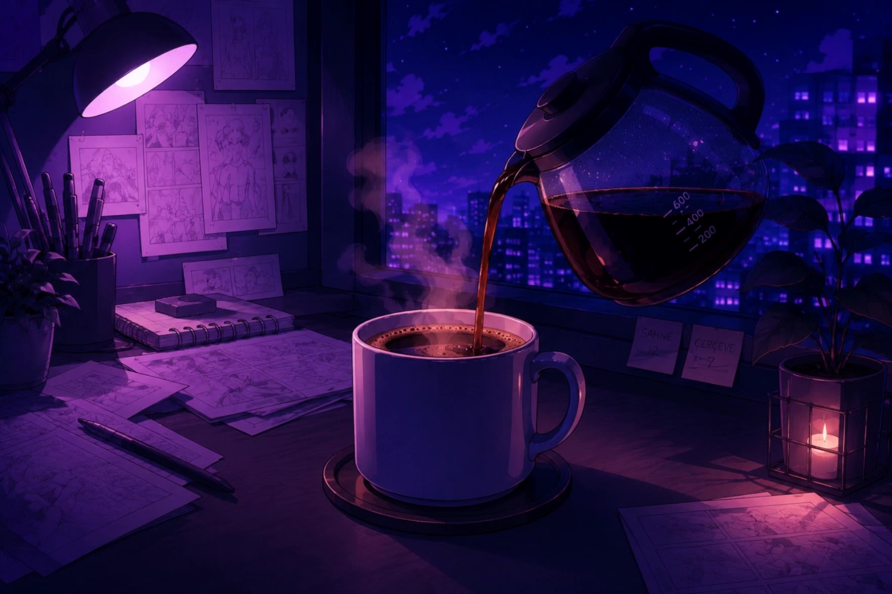 pouring coffee - coffee try on AI video