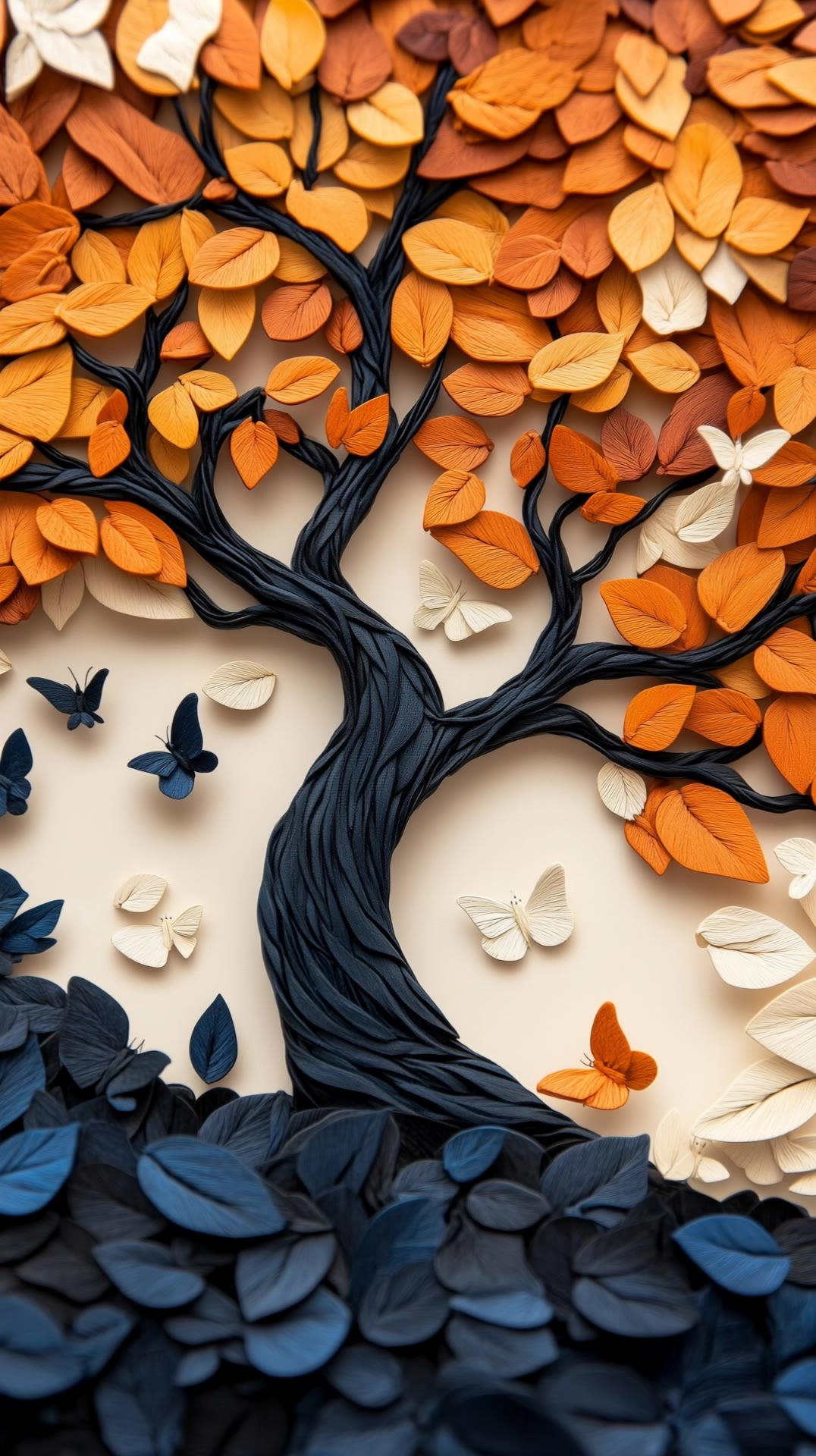 Animated Autumn Tree - animated camera AI video