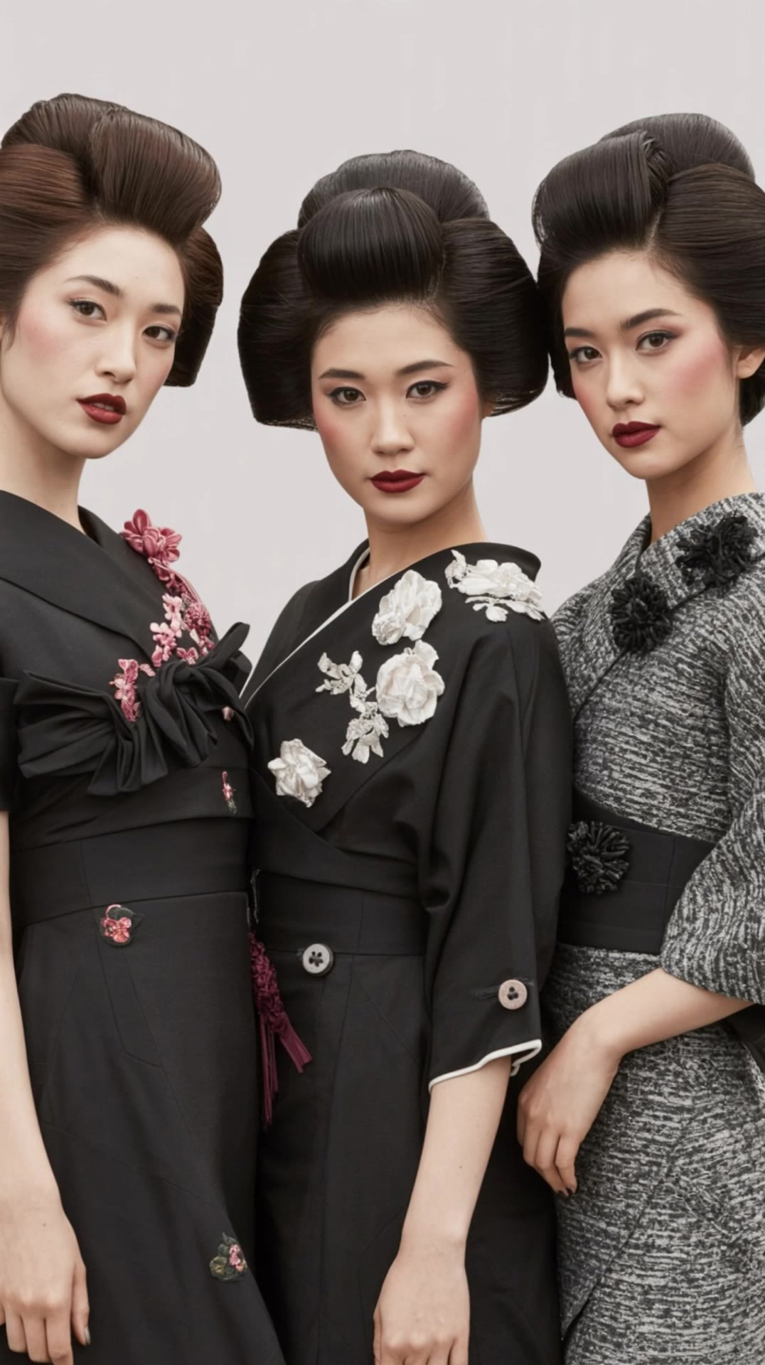 elegant kimonos - hairstyles ai AI video