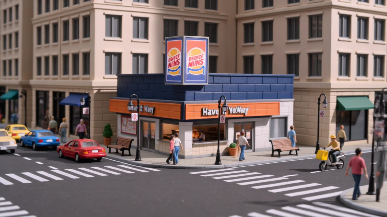 Burger King - burger scene AI video