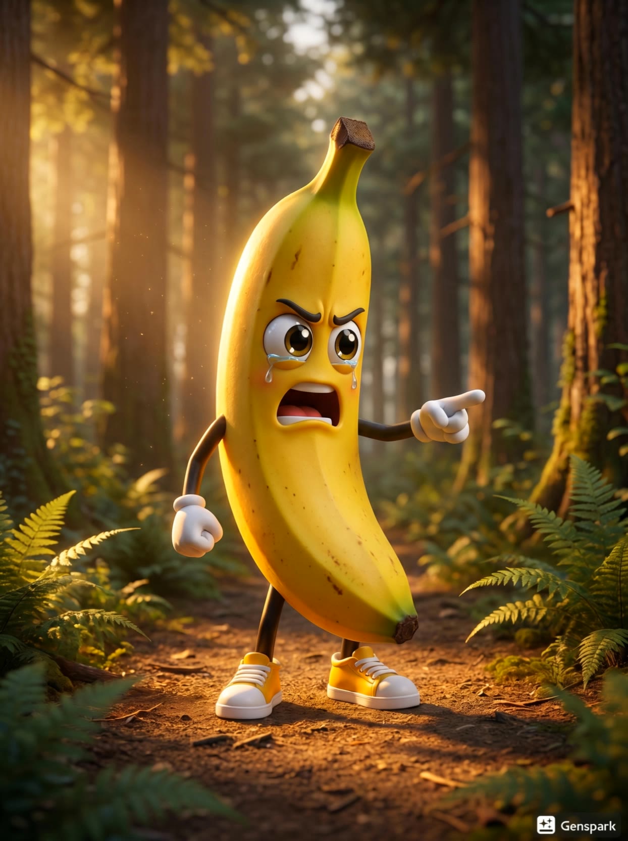 Angry Banana - banana flips AI video