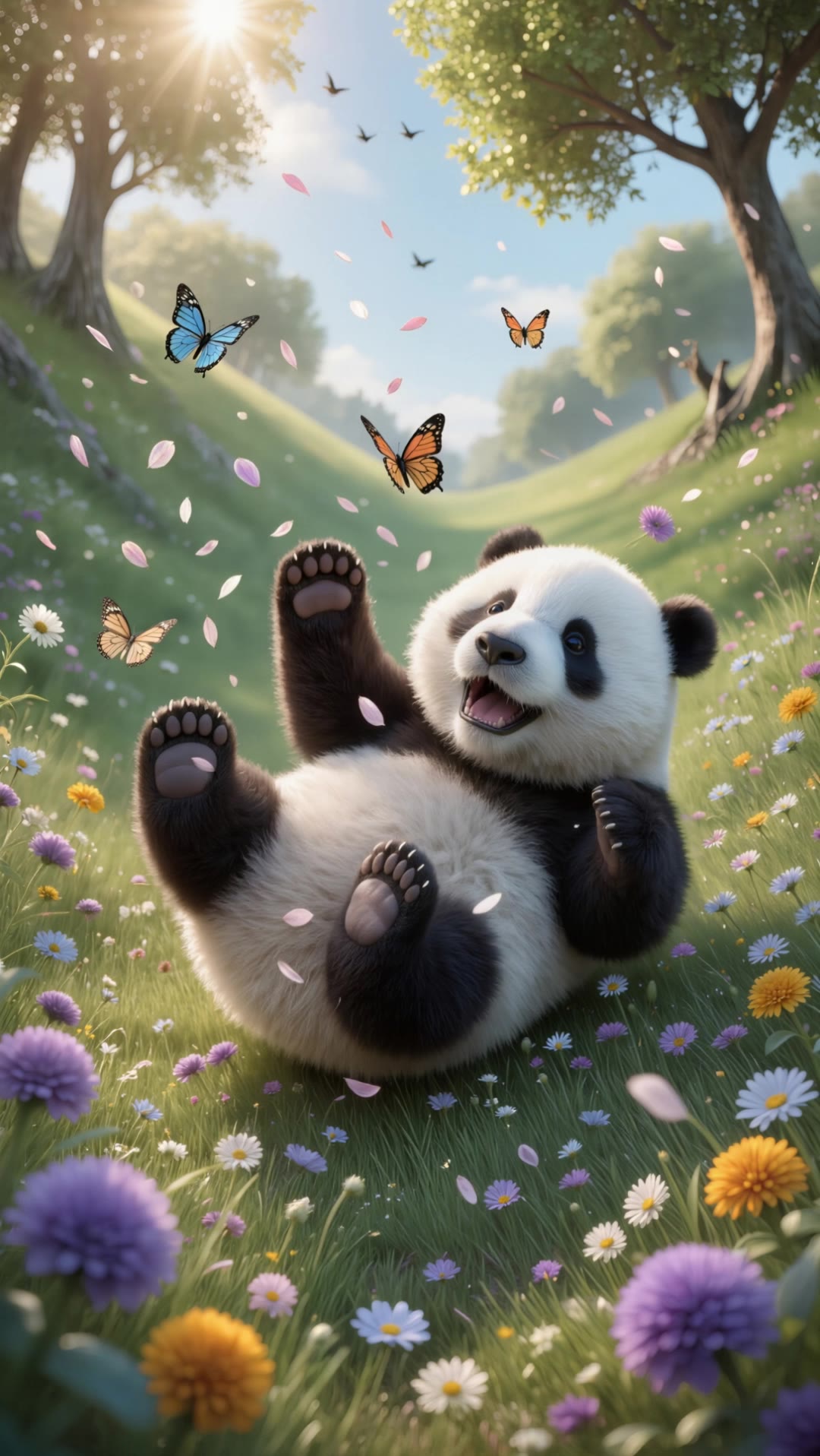 "Joyfull Panda" - panda scene AI video