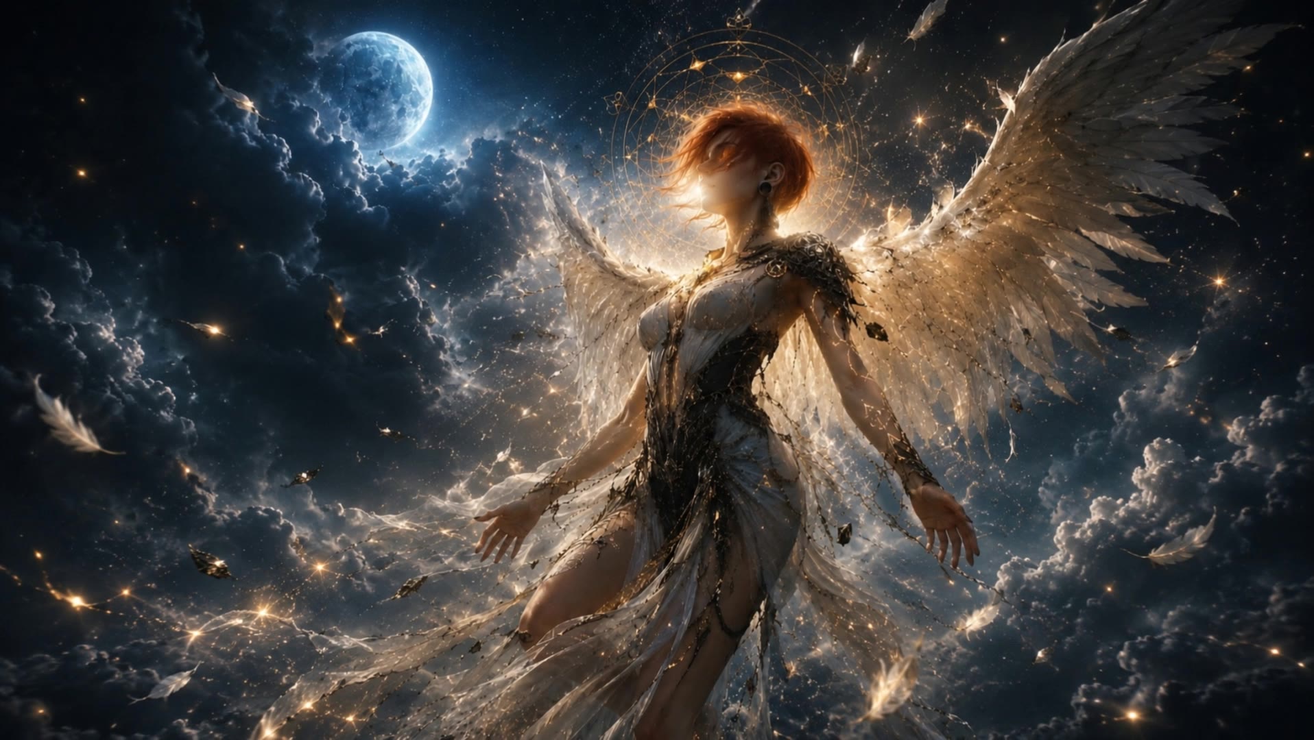 Women Angel - angel try on AI video