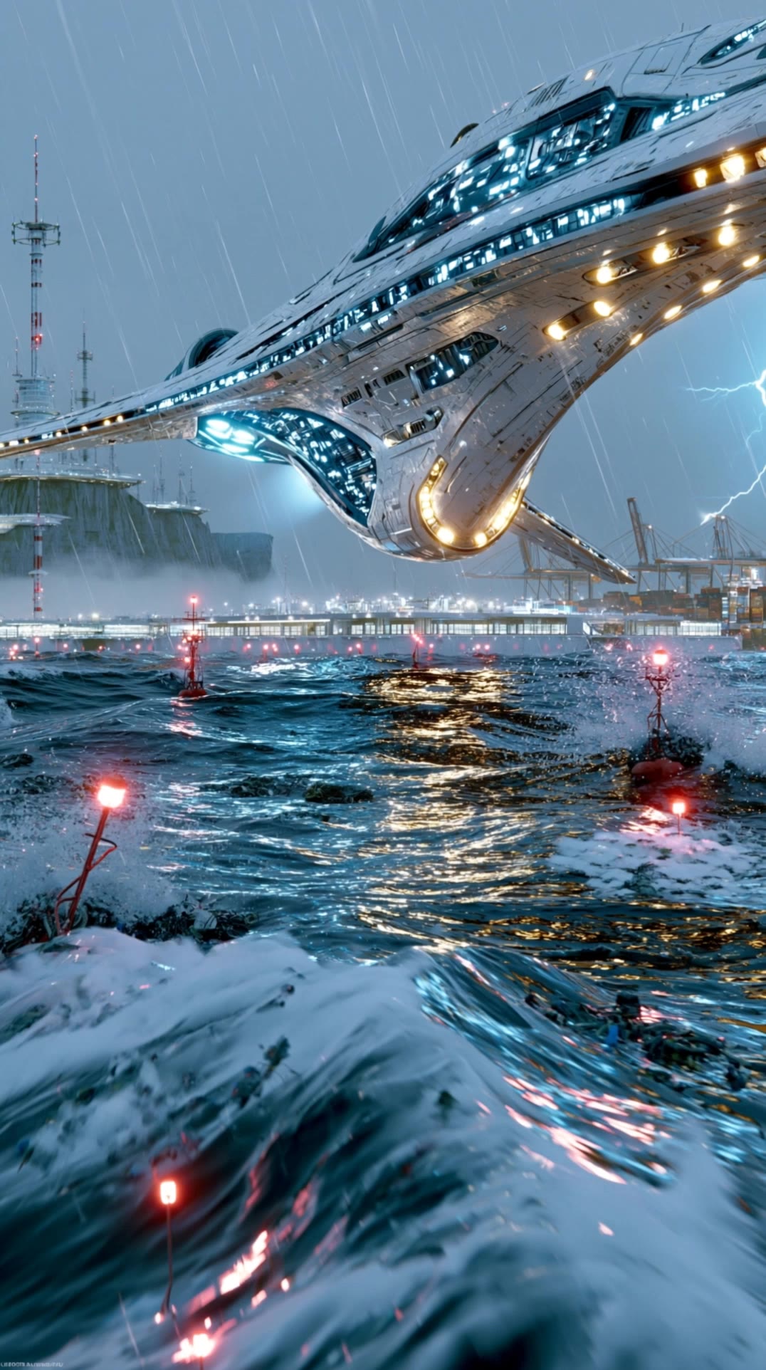 futuristic space ship - ship prompt generator AI video
