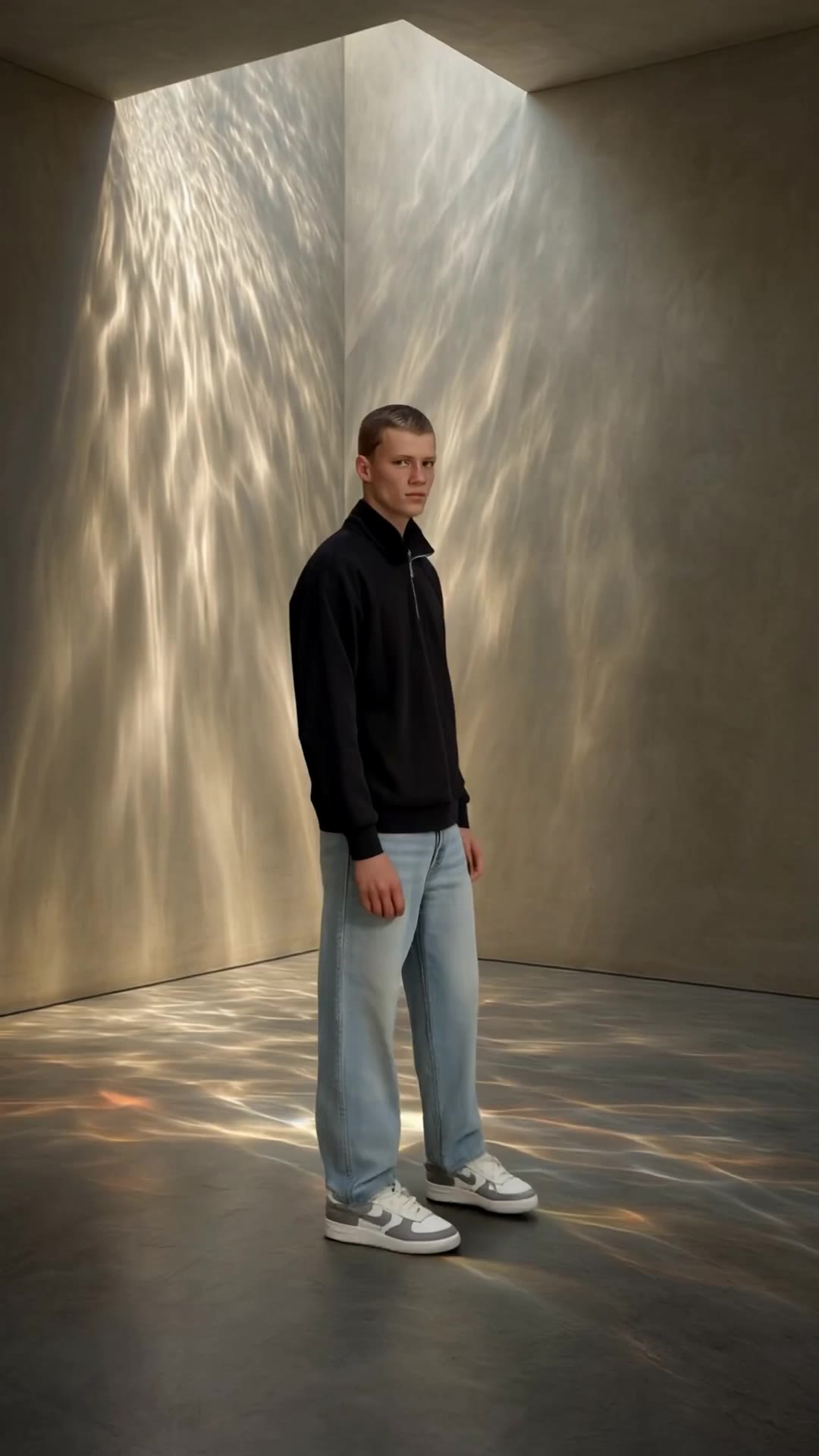 A man with outfit - kissing kling ai outfit AI video