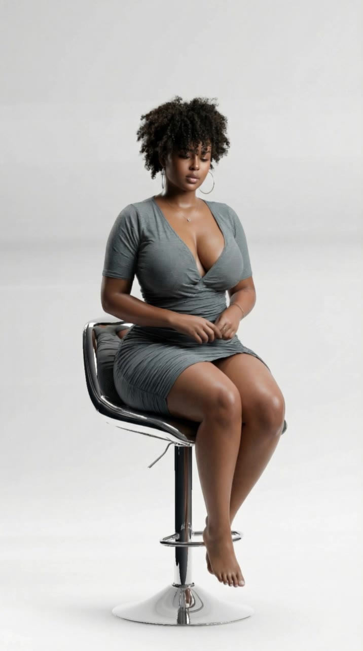 Holobox Model - caramel highlights curly hair AI video