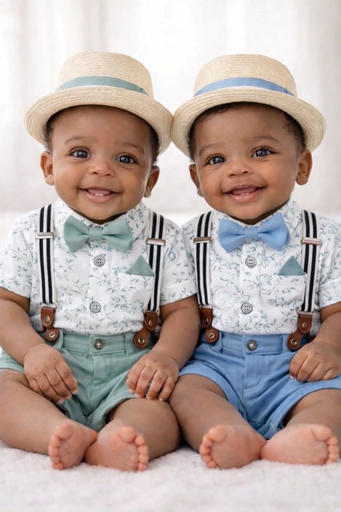 Twins - Peekaboo  - peekaboo hair blonde and brown AI video