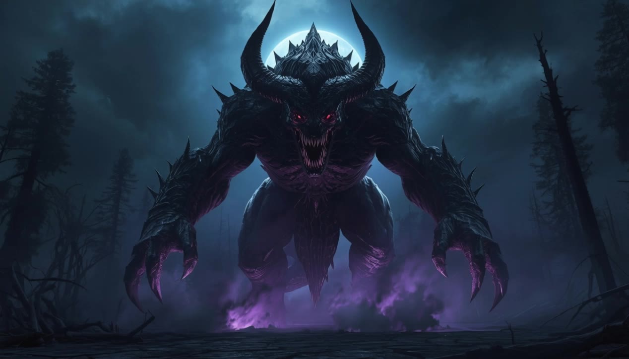 Kling AI work 316023502524704 - monster scene AI video