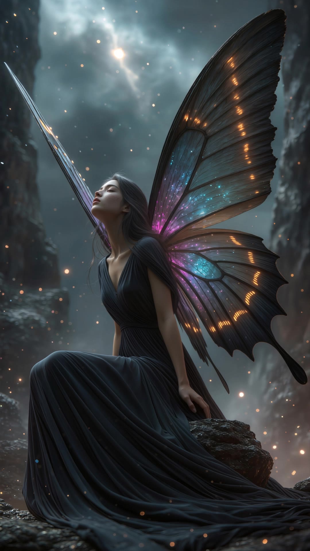Butterfly princess - butterfly lipsync AI video