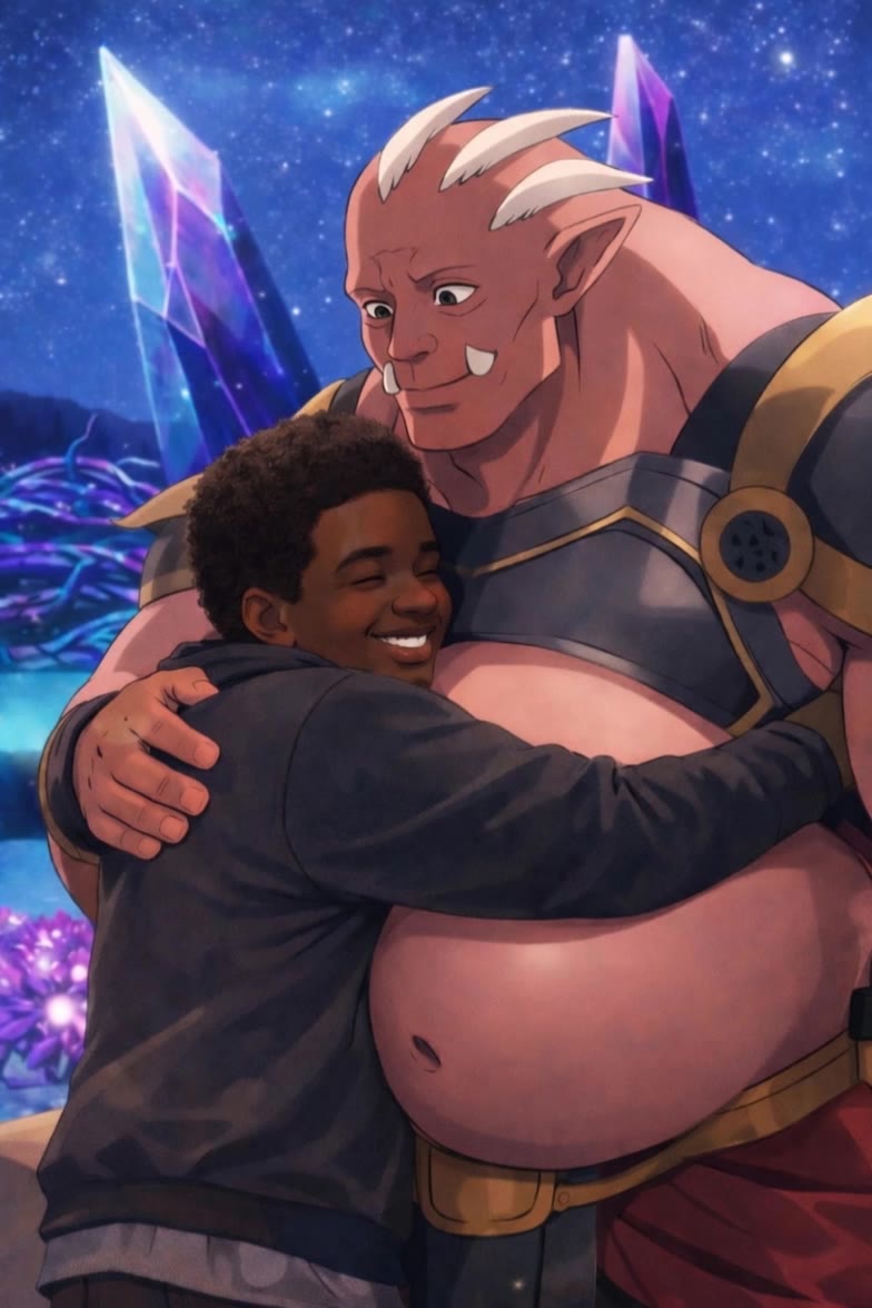 Swiffy loves Puffspike - hug picture AI video