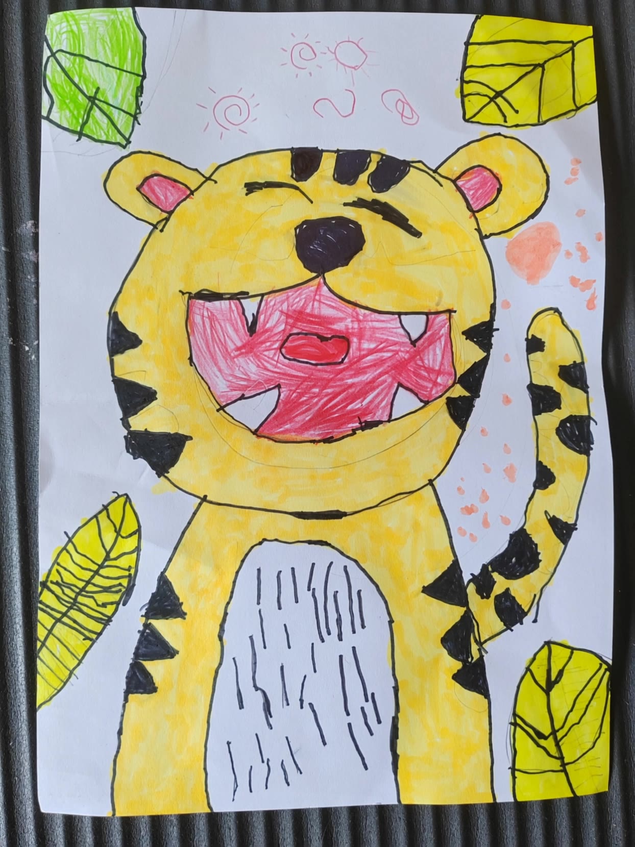 A child's crayon drawing - 2 point perspective drawing AI video