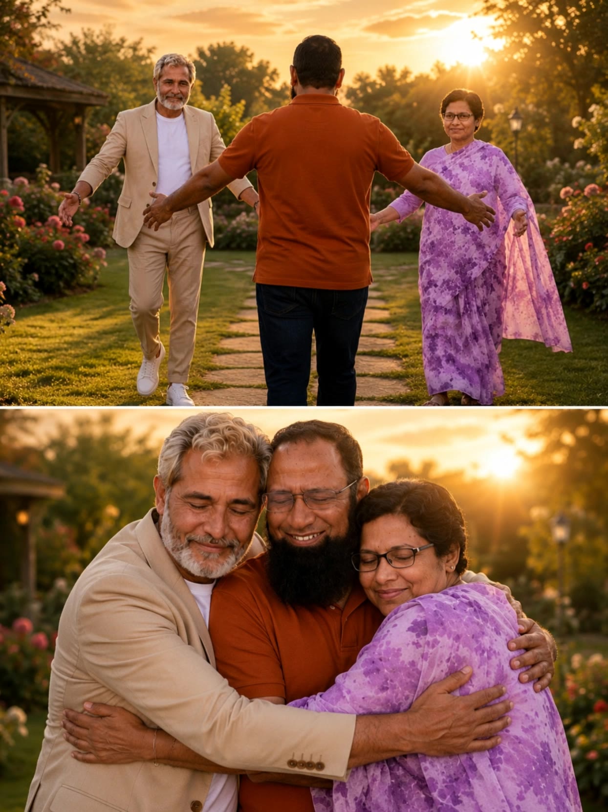 Kling AI work 317829503665727 - hug scene AI video