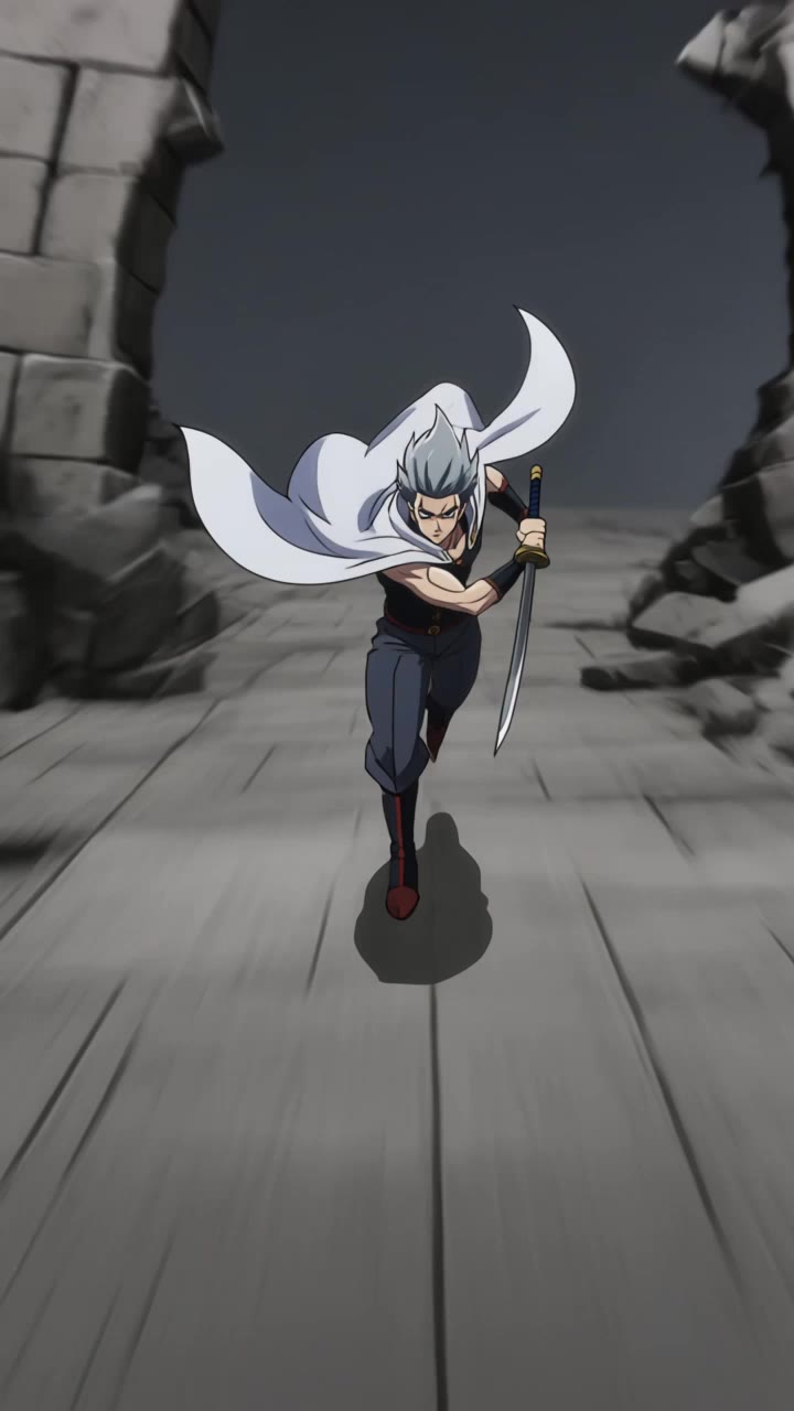 anime warrior 2 - anime video generation klingai AI video