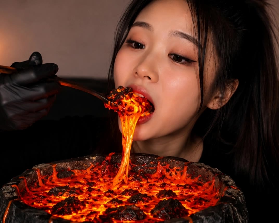Kling AI work 317021046662272 - mukbang youtube thumbnail AI video
