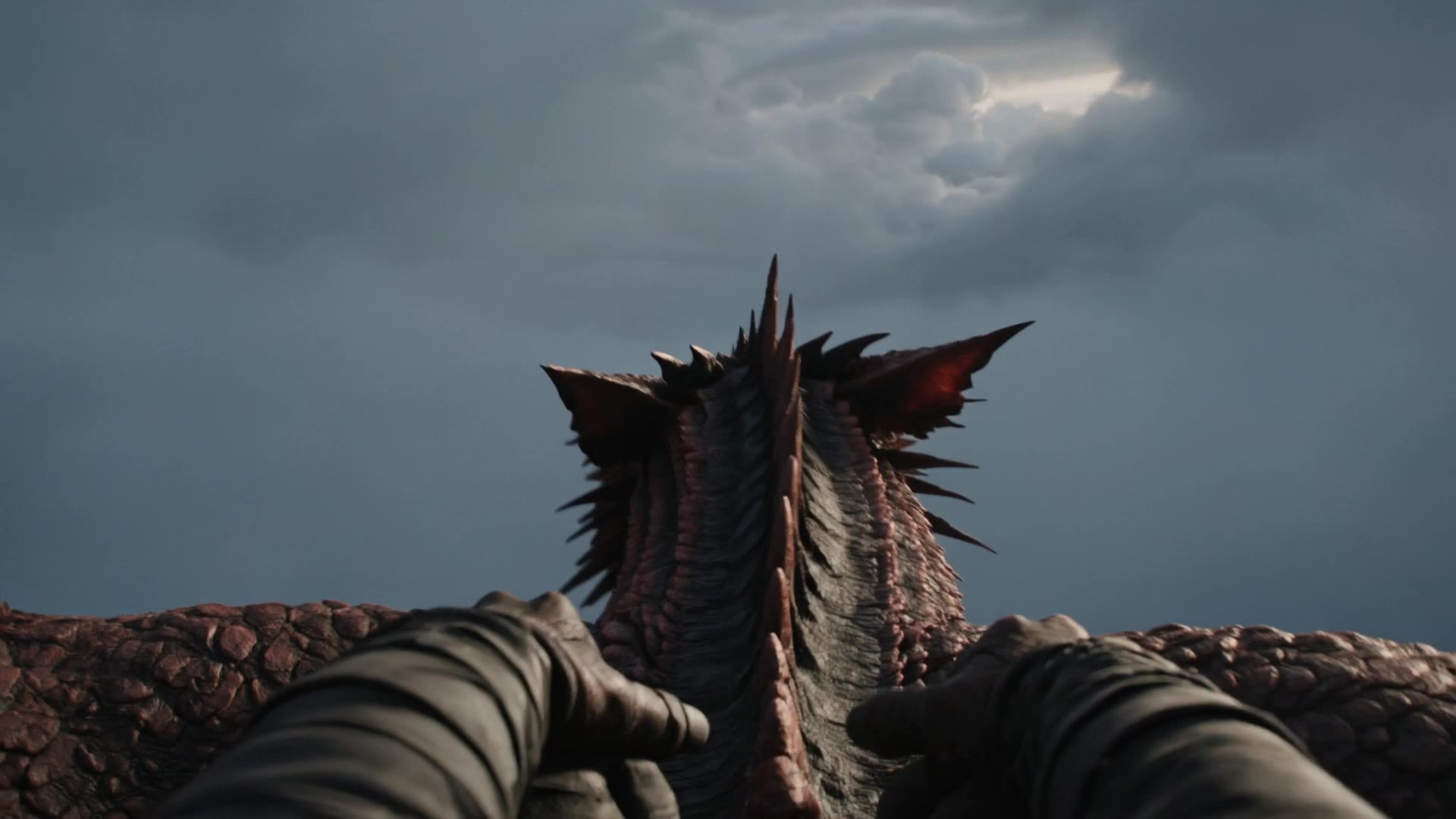 dark red dragon - hair color dark brown red AI video