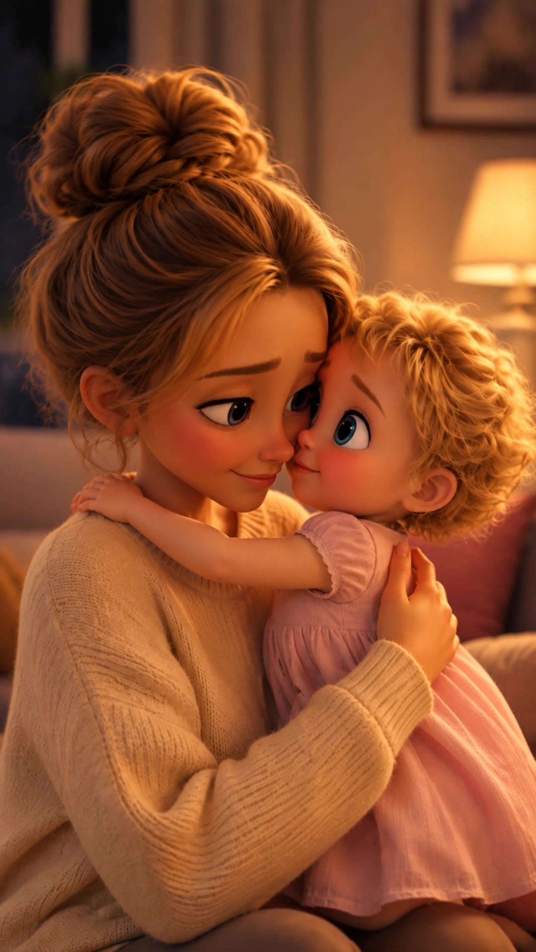 Kling AI work 317451898668495 - gif cartoon kiss AI video