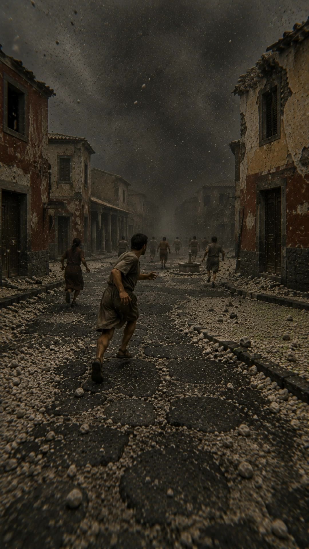 POV: Pompeii 79AD - pov AI video