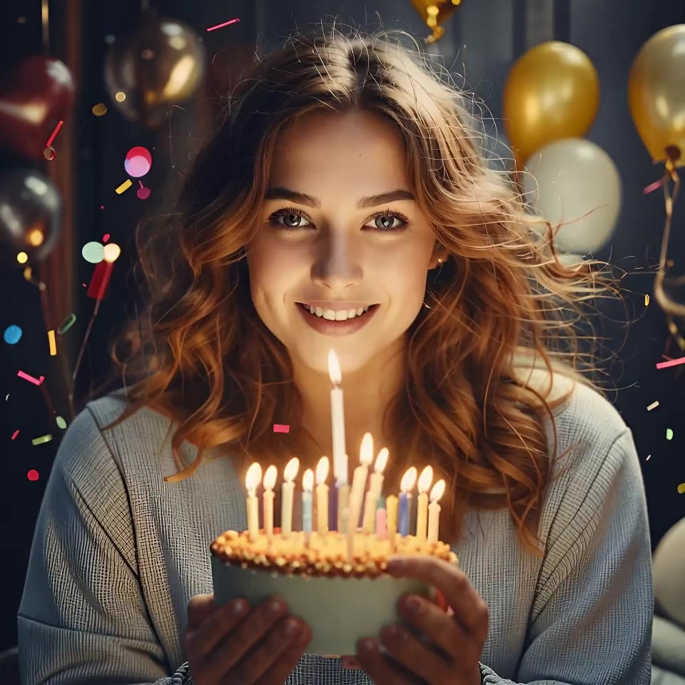 Happy Birthday Speaking Card - free animated happy birthday gif AI video