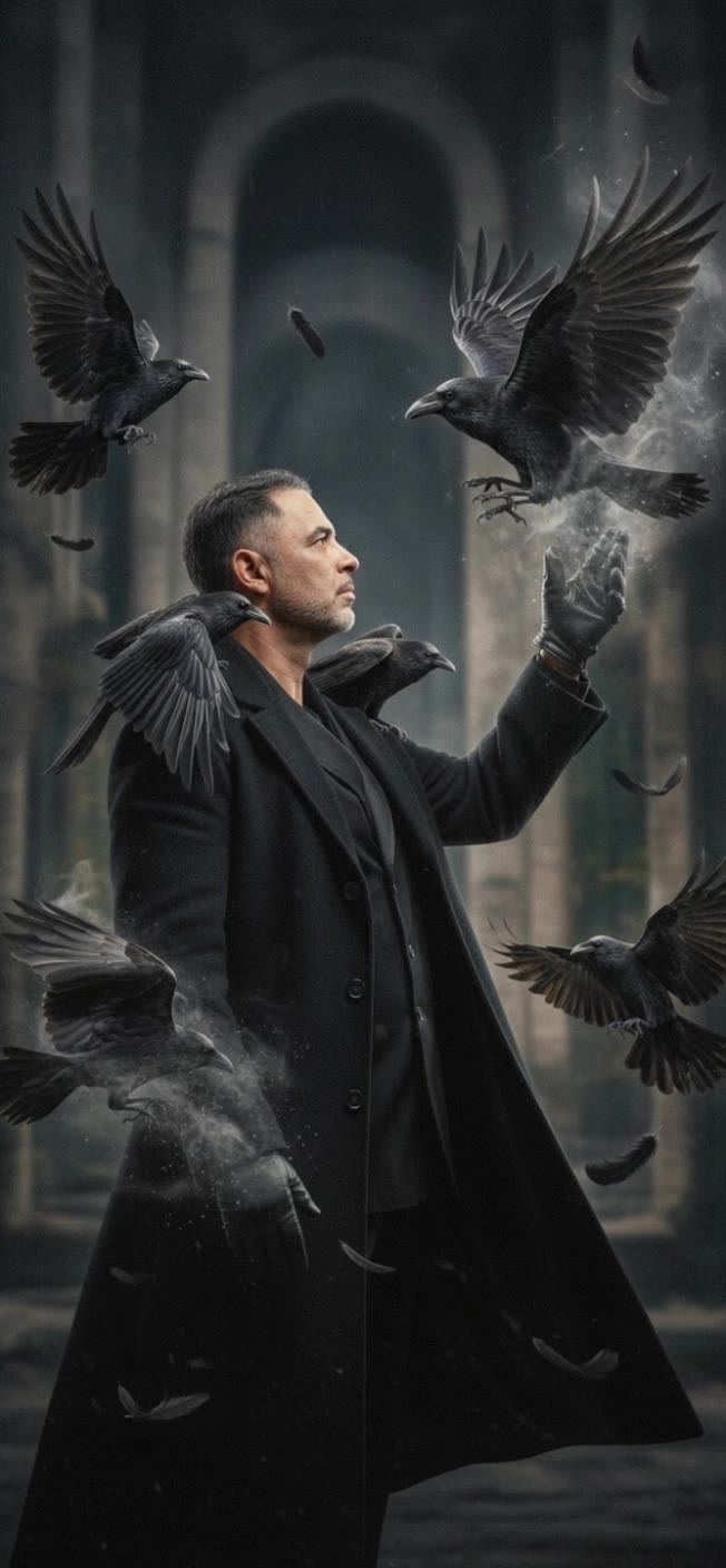Kling AI work 305770551616989 - cyberpunk birds with broken wings AI video