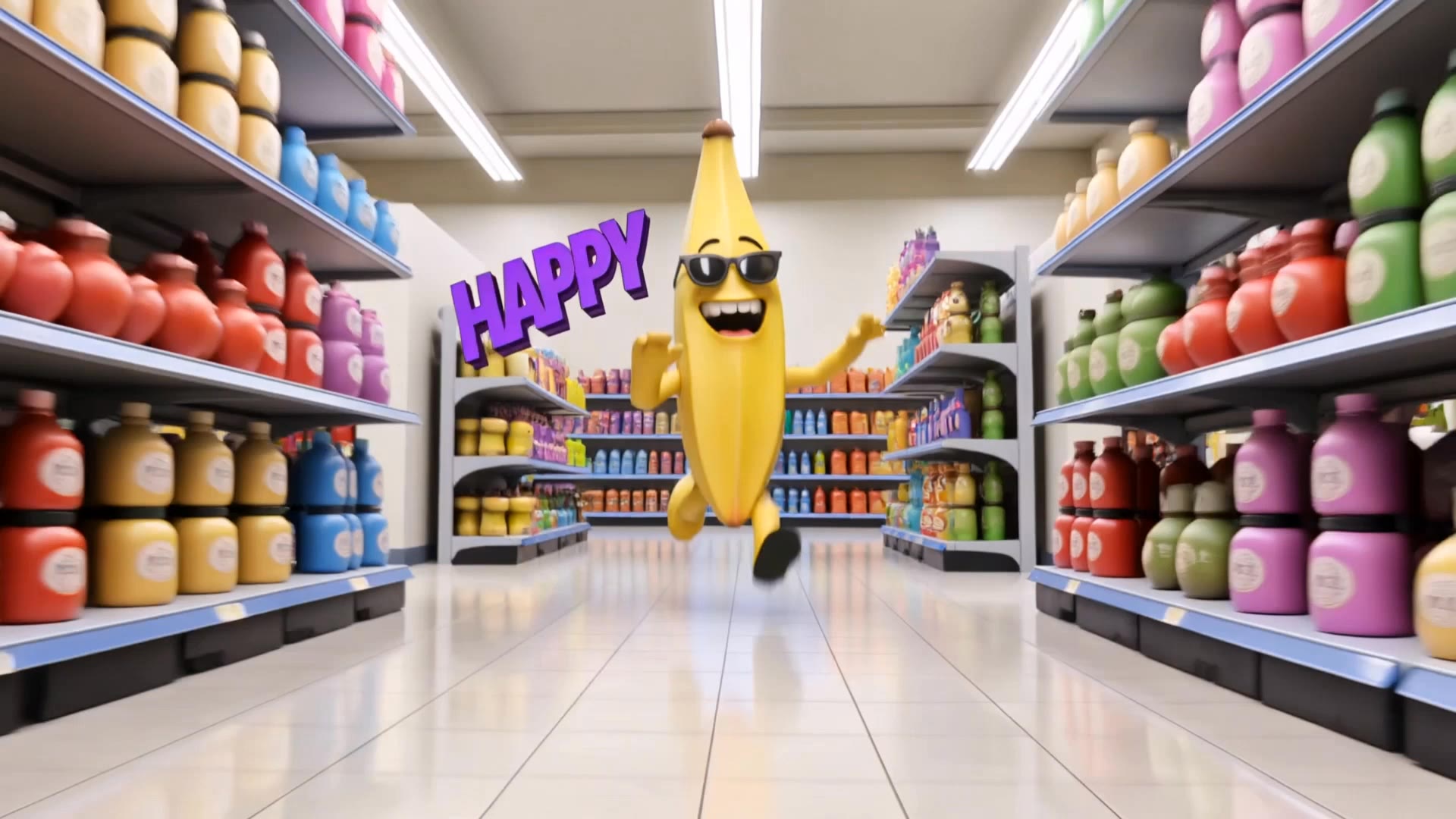 Supermarket Chaos! - brainrot video AI video