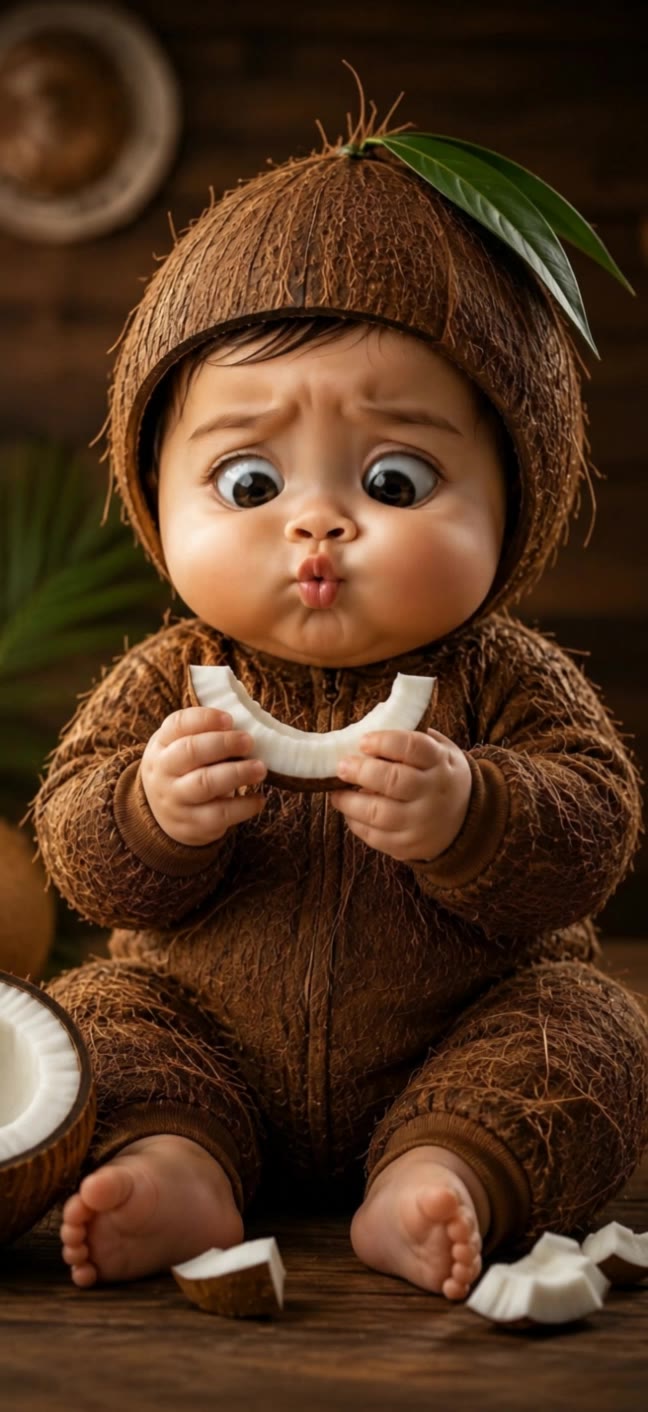 coconut baby asmr - asmr facial AI video