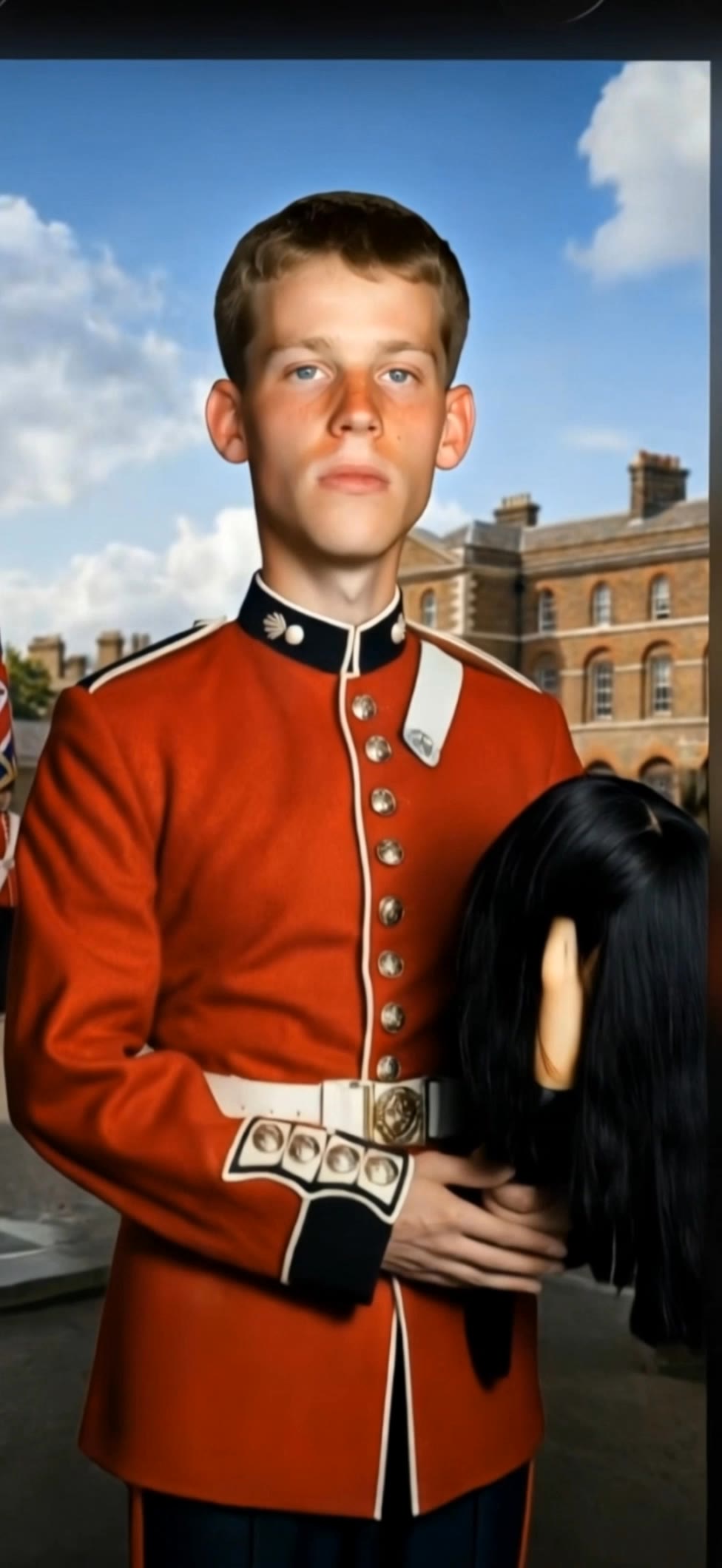 The oversized head d - round head hairstyles men AI video